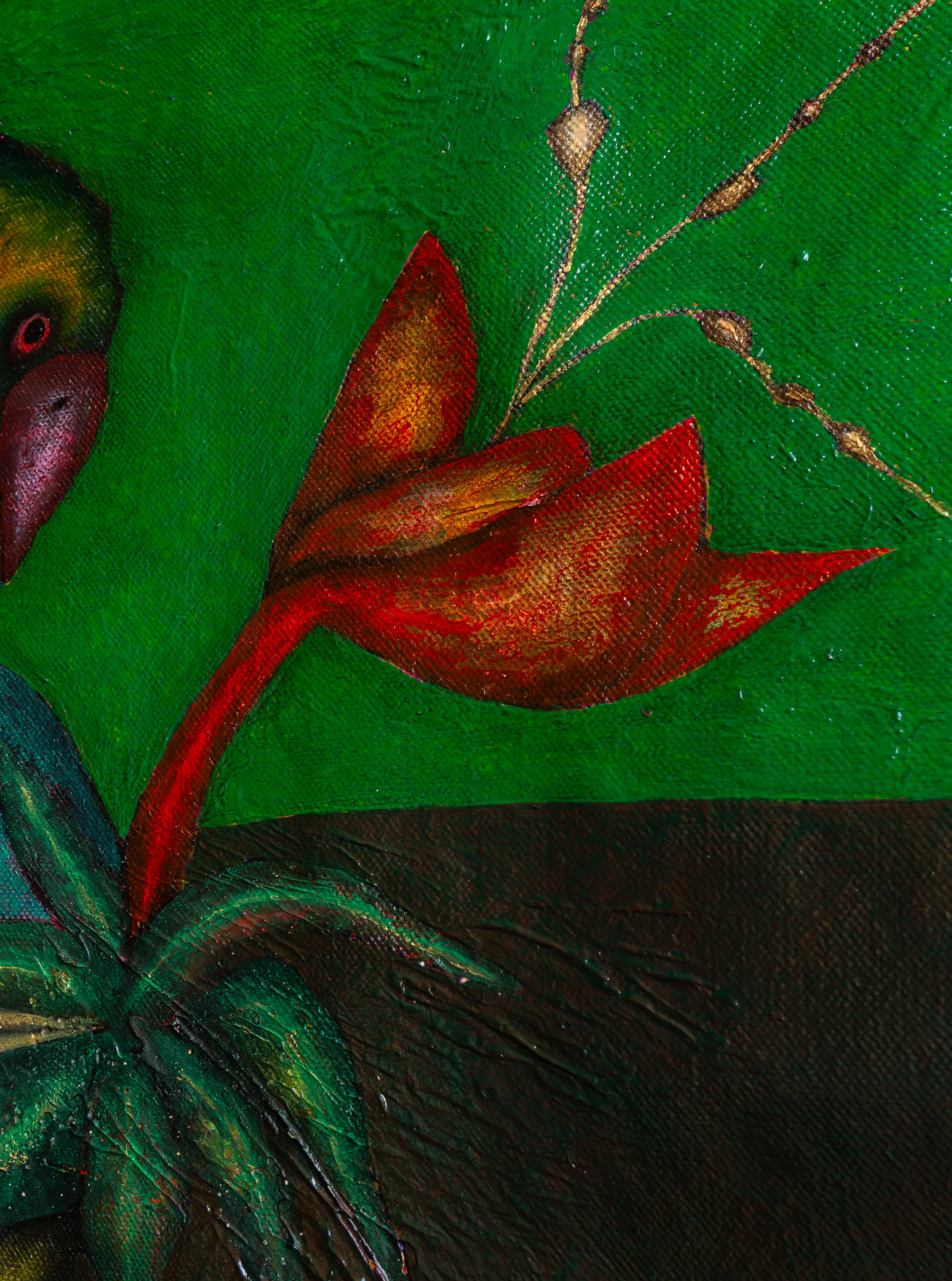 Grüne Luft (Zeitgenössisch), Painting, von Luis Alexander Rodríguez (Ie-Xiua)