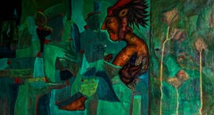 "Forest Elf" A Surreal Oil Painting by Luis-Xiua