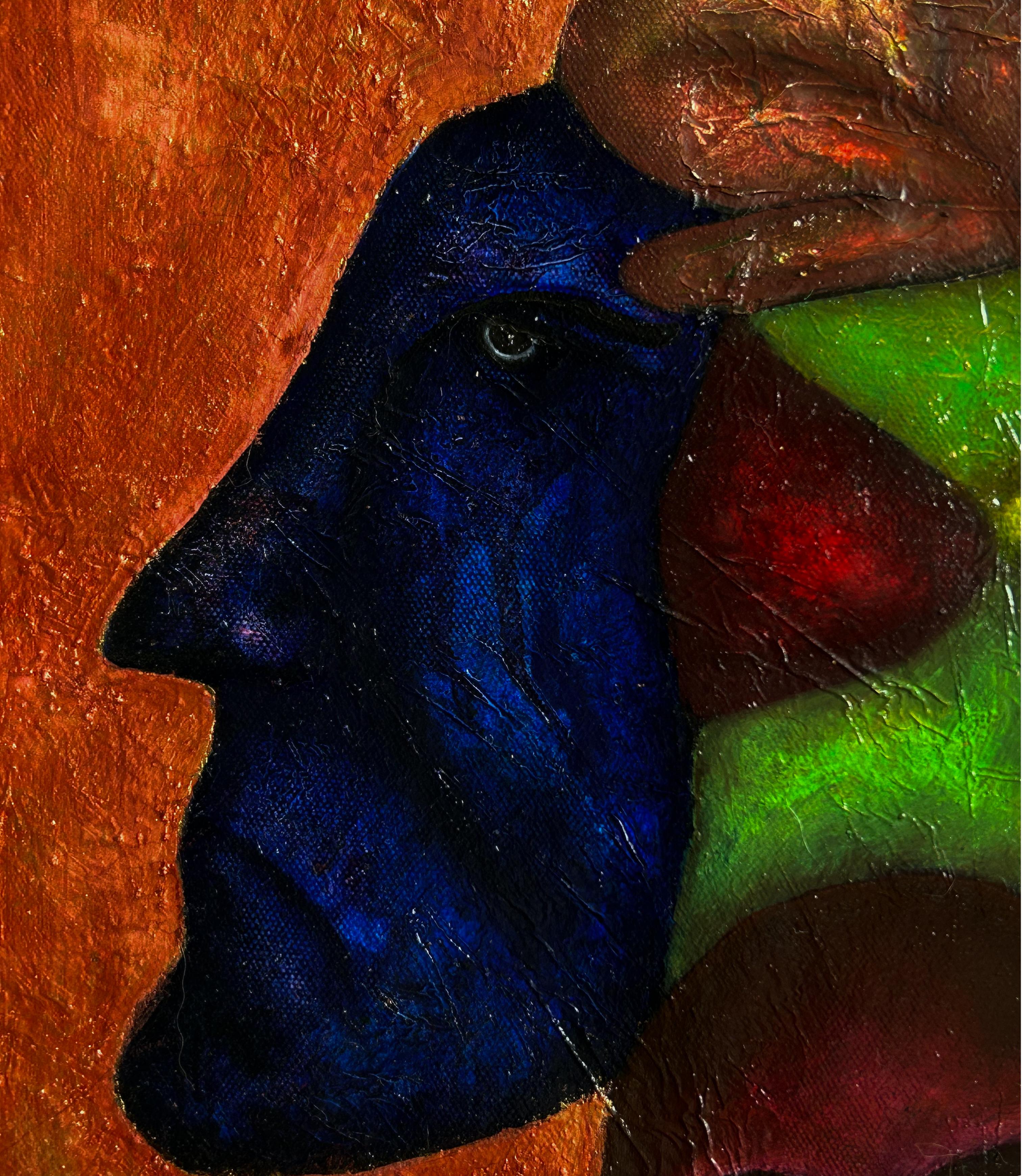 Letter from a stranger : peinture à l'huile sur toile surréaliste 6