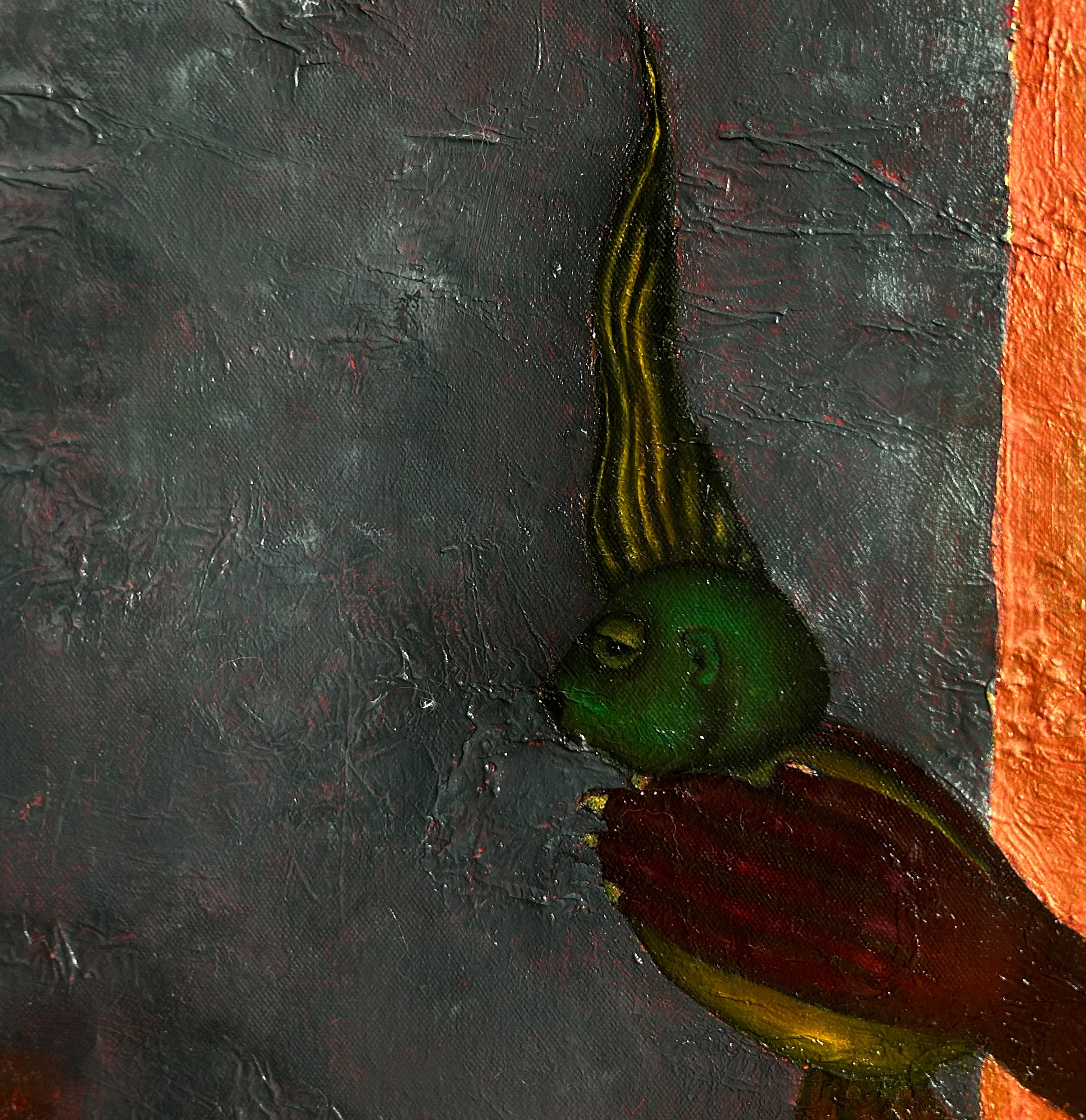 Letter from a stranger : peinture à l'huile sur toile surréaliste 4