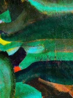 Magic in the Jungle: Abstract Oil Painting on Canvas, 100x80 cm