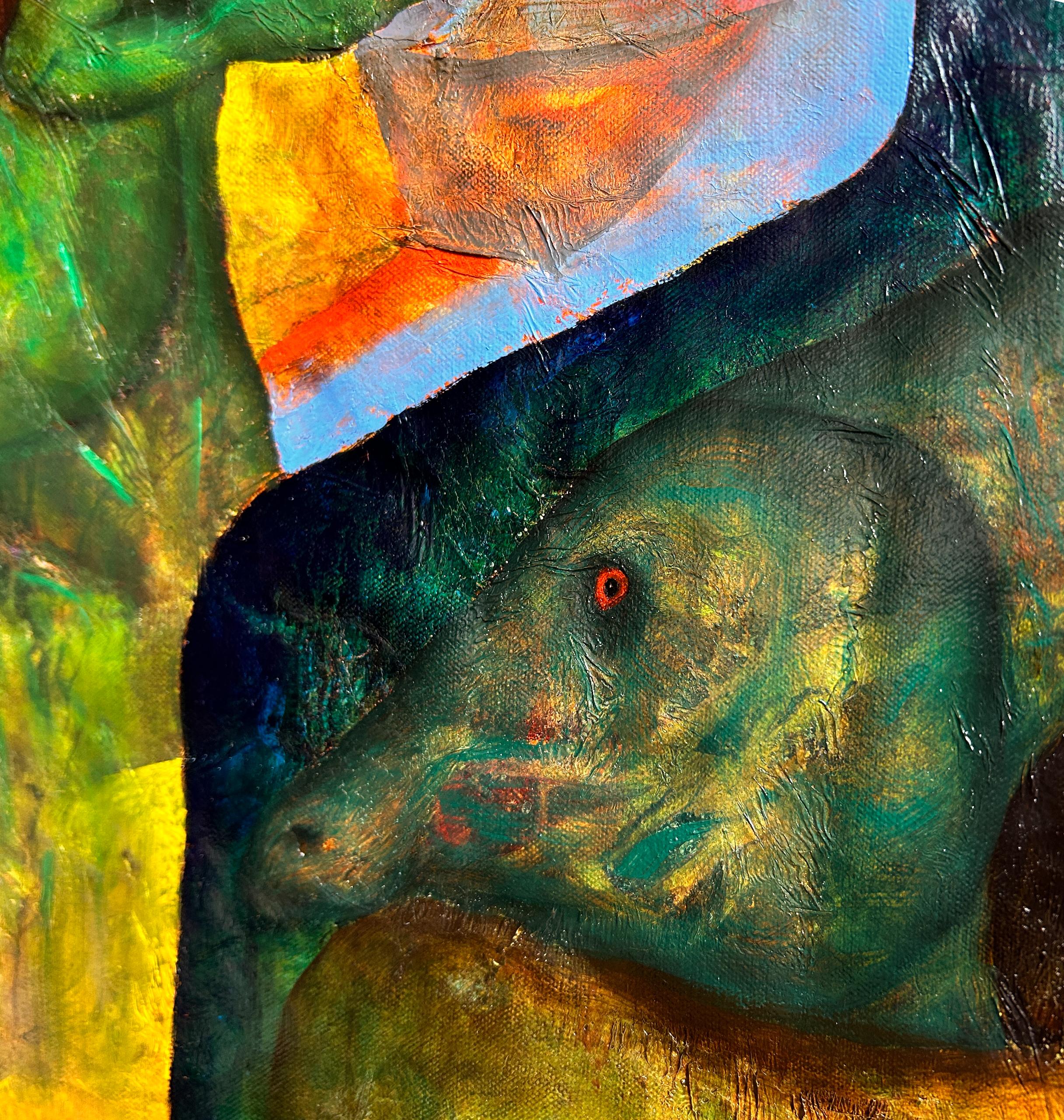 Figurative Painting di Luis Alexander Rodríguez (Ie-Xiua) - olio su tavola