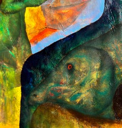 olio su tavola
