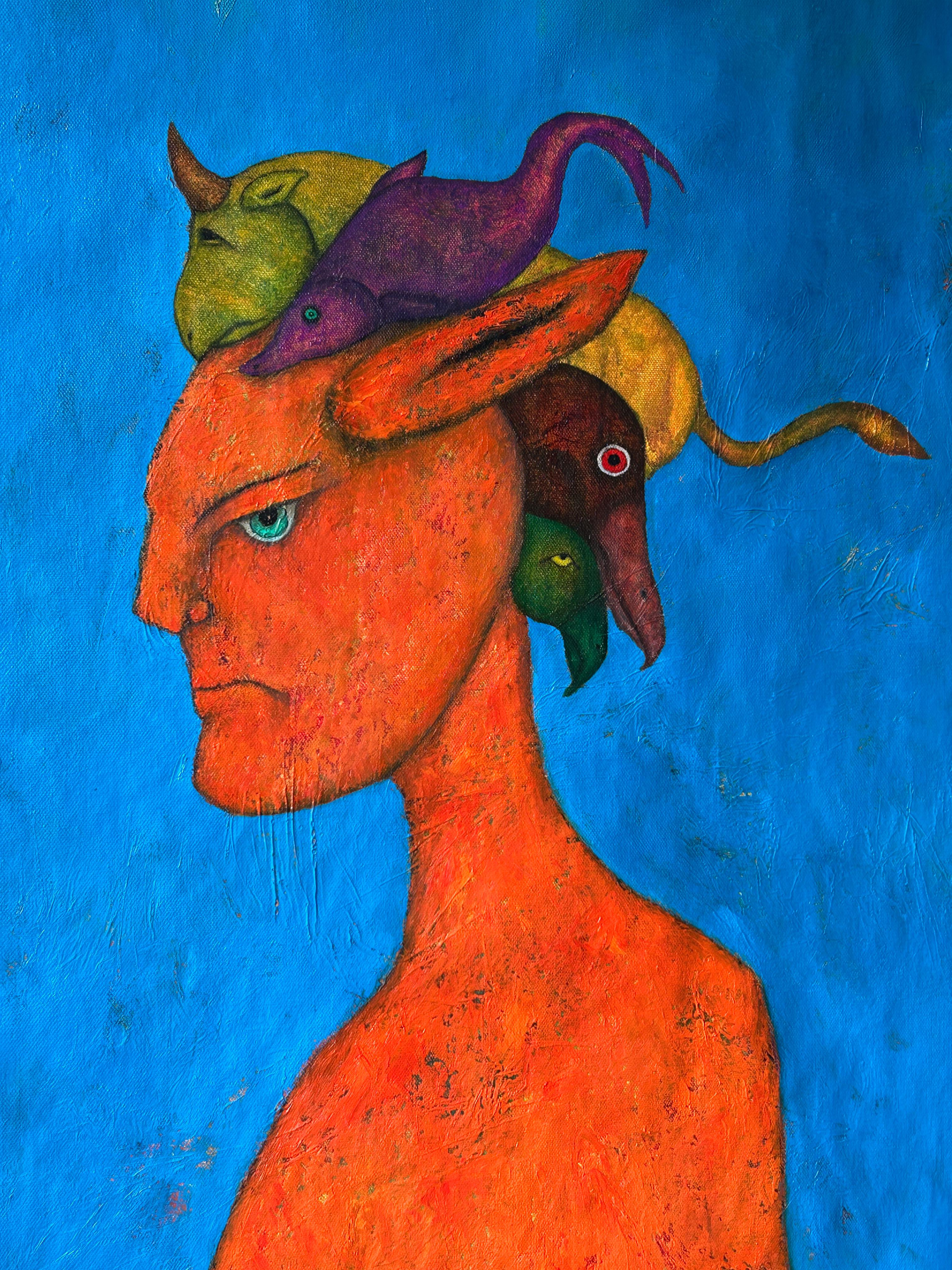 Oil Painting and Gold Leaf  