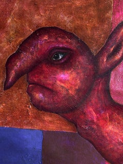 Oil Painting on Canvas. "Study For a Magenta Spirit"