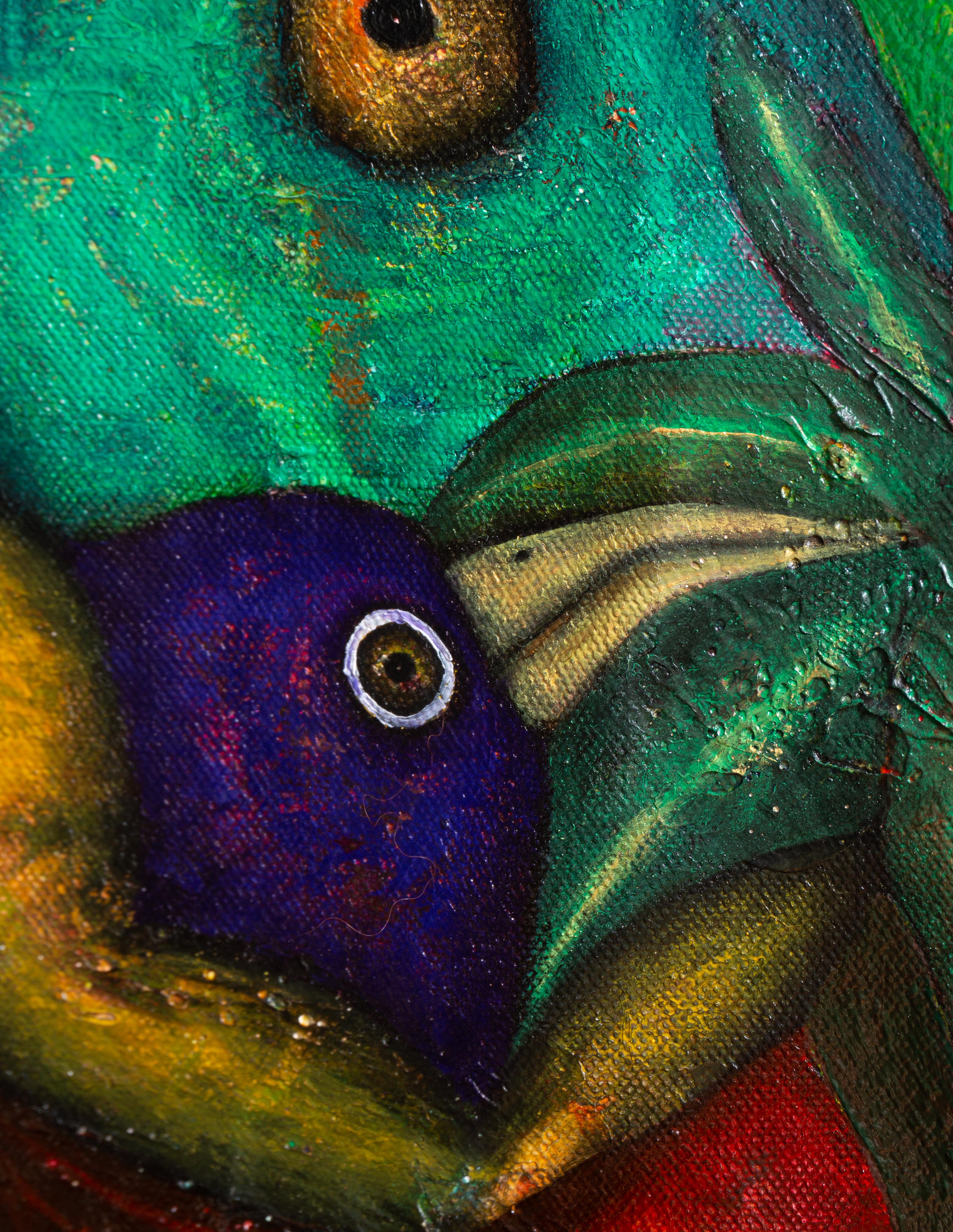 Pintura al óleo sobre lienzo. 