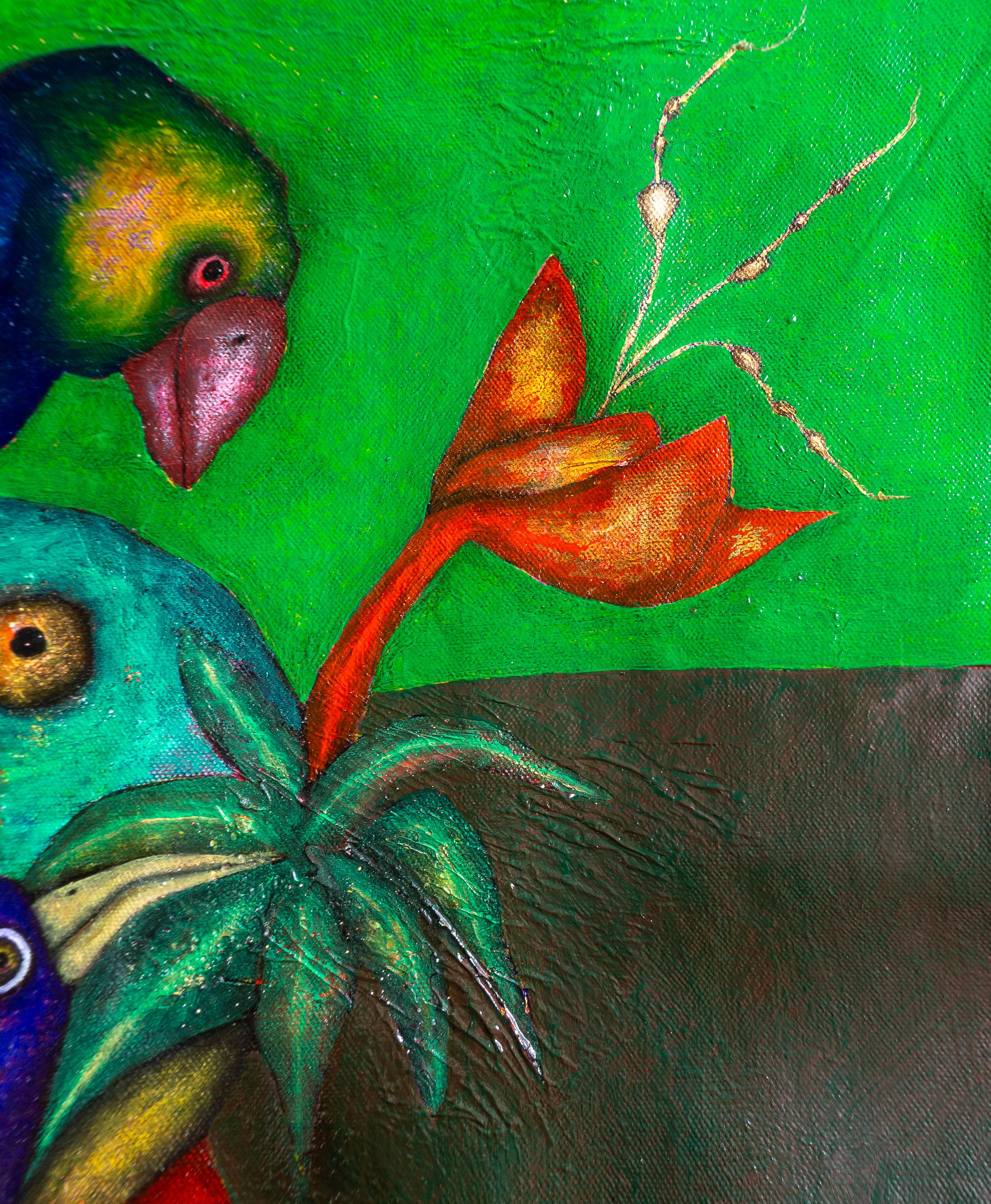 Pintura al óleo sobre lienzo. 