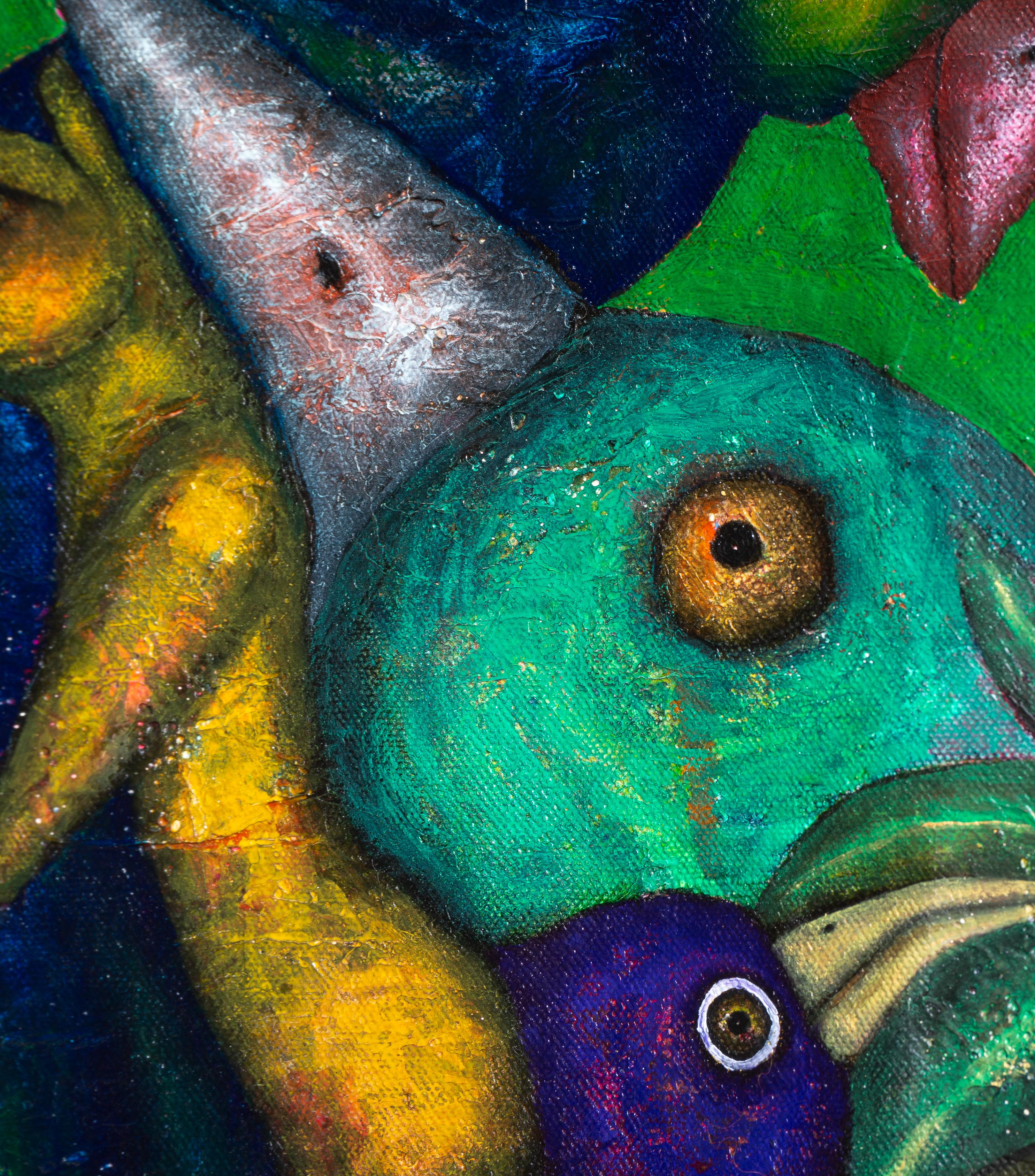 Pintura al óleo sobre lienzo. 
