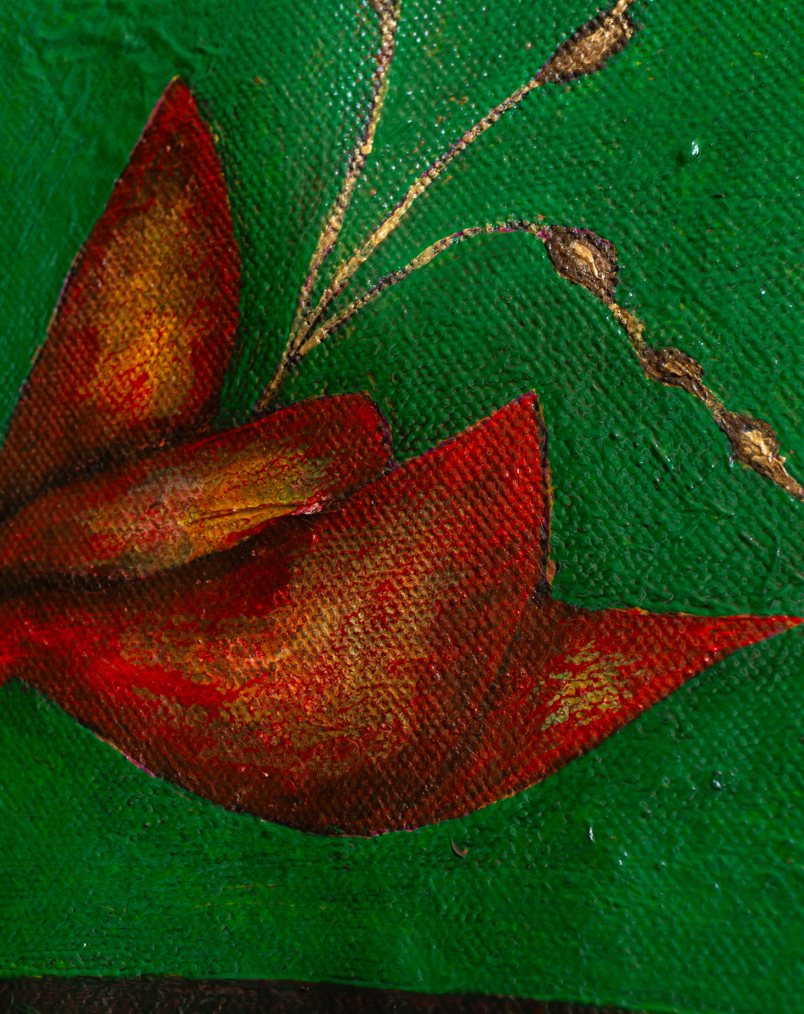 Pintura al óleo sobre lienzo. 