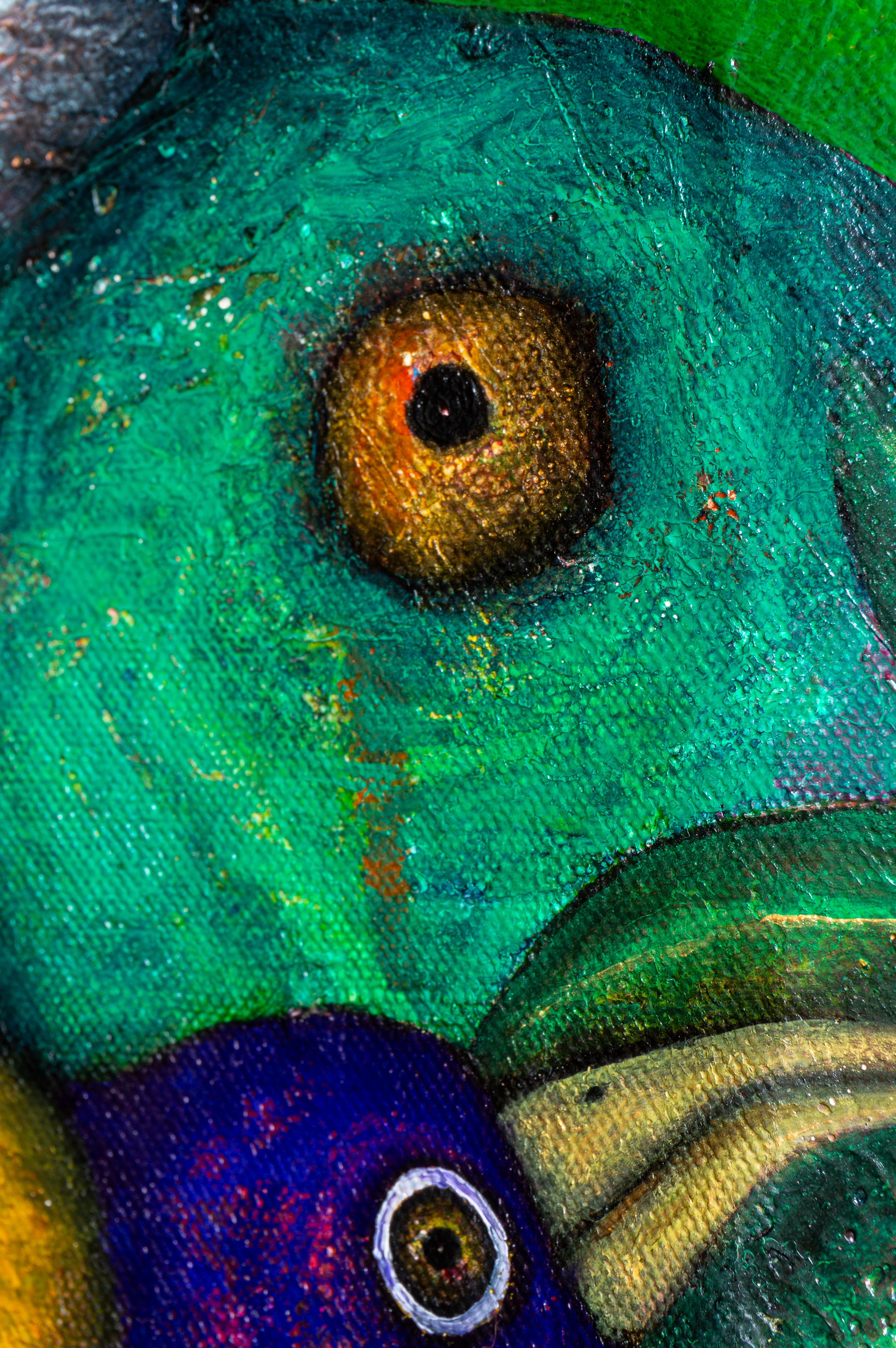 Pintura al óleo sobre lienzo. 