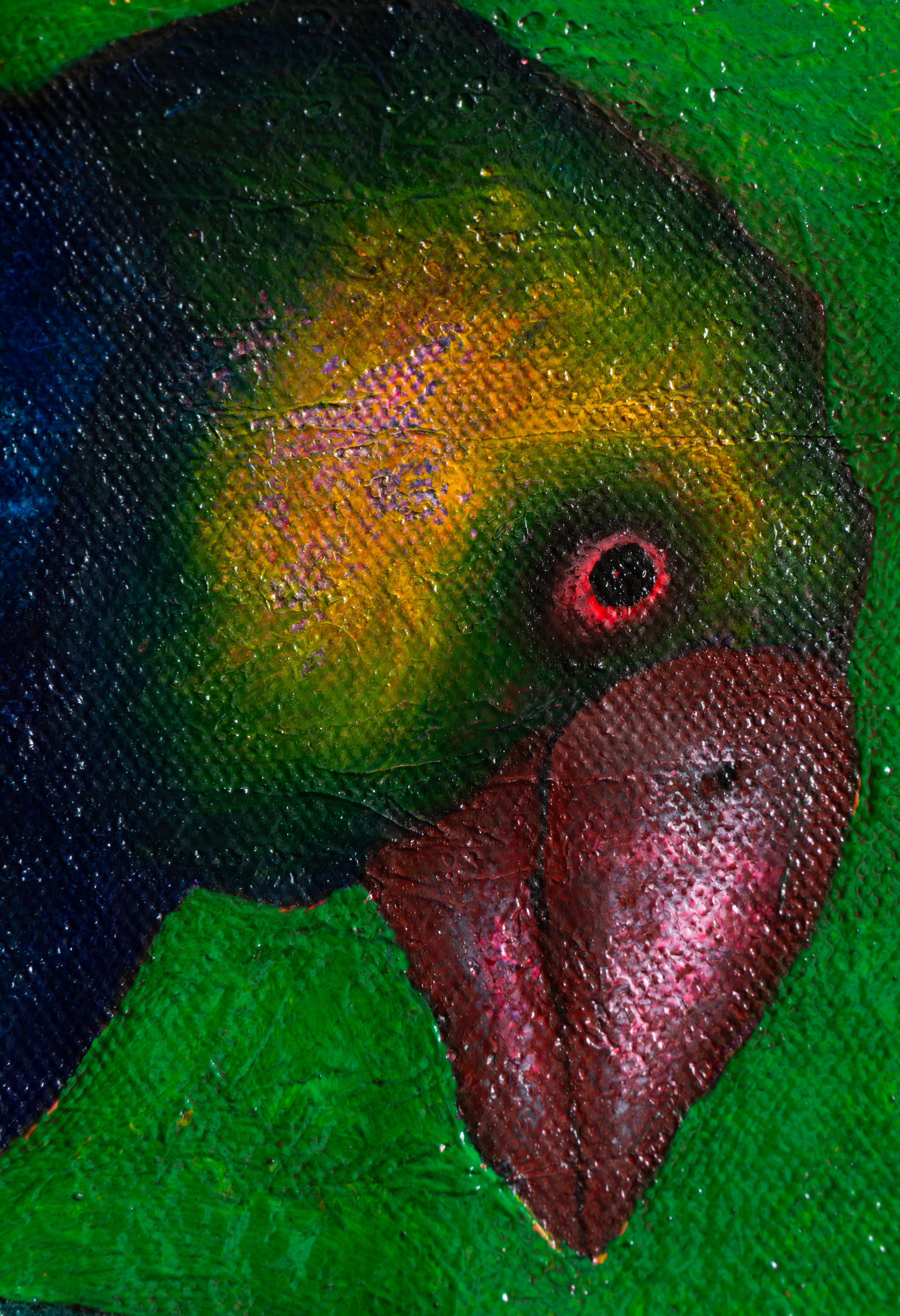 Pintura al óleo sobre lienzo. 