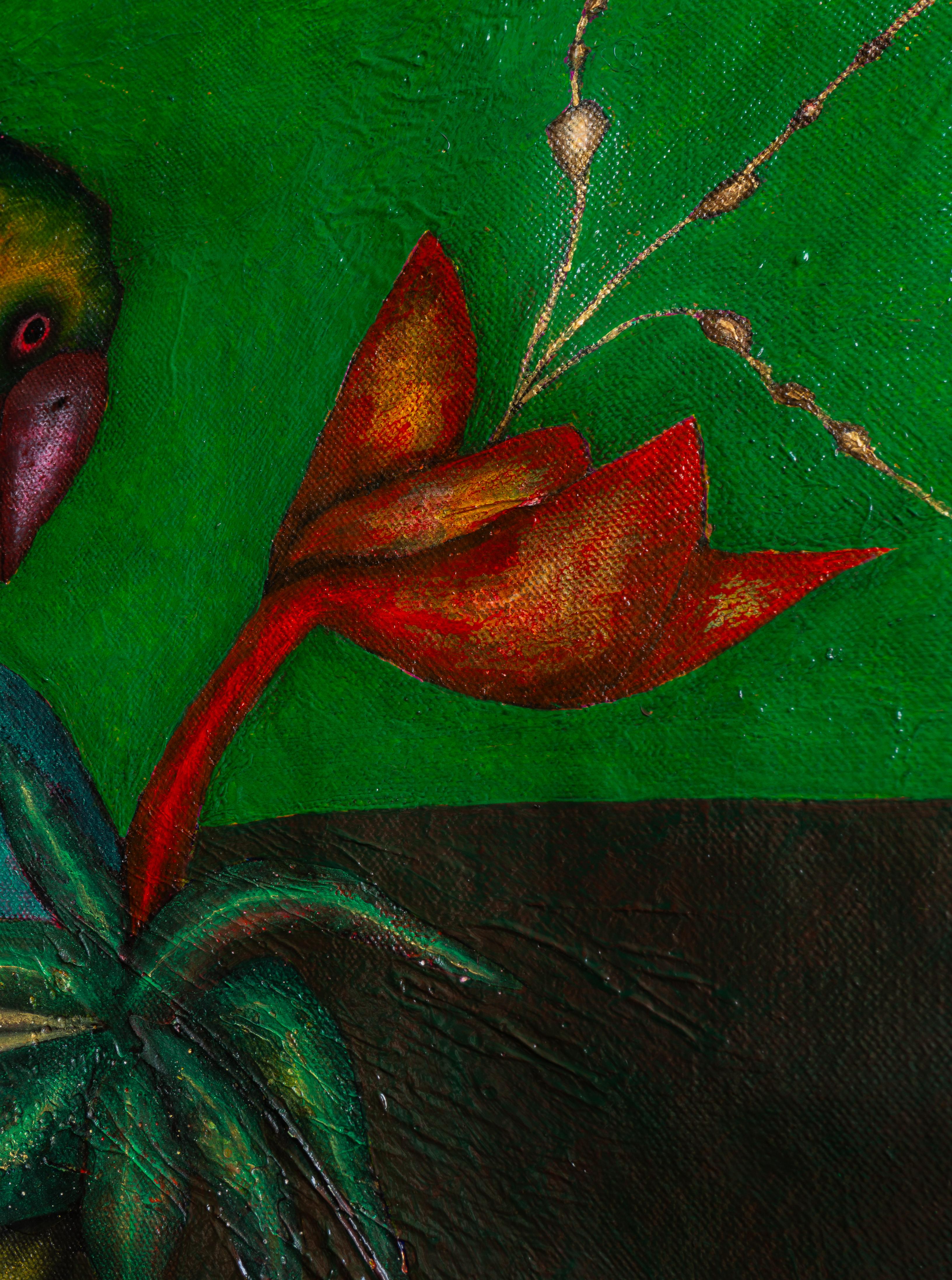 Pintura al óleo sobre lienzo. 