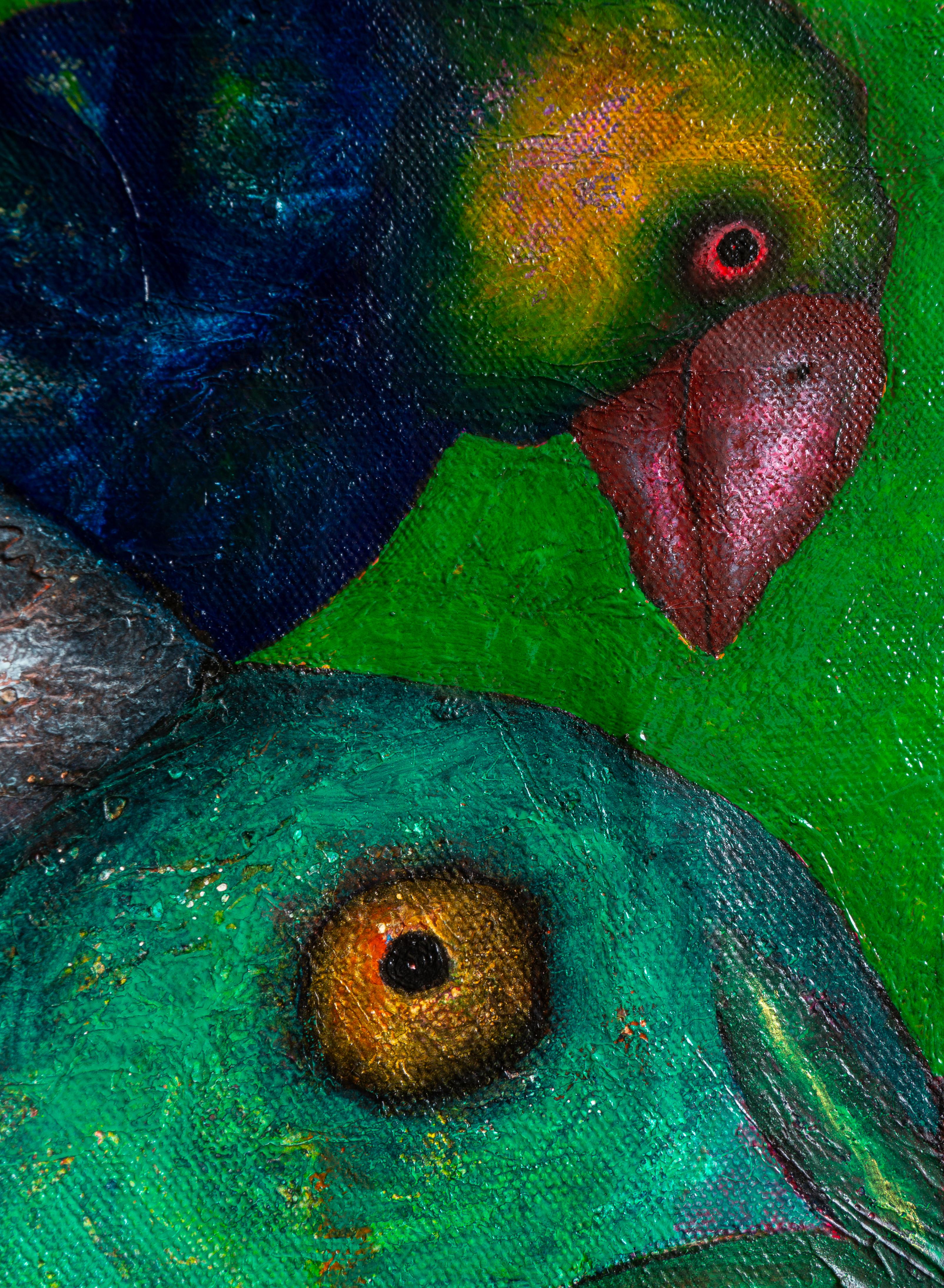 Pintura al óleo sobre lienzo. 