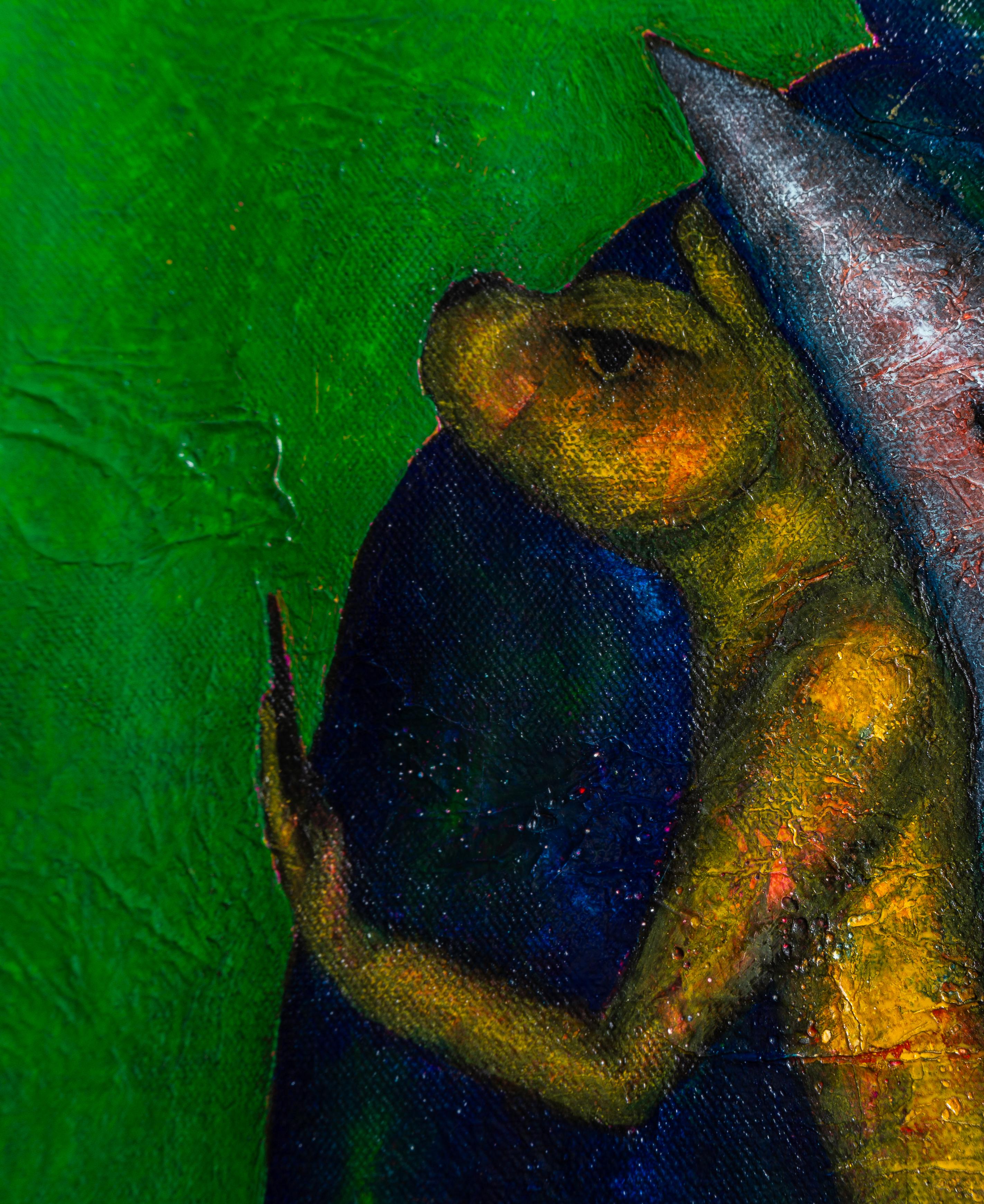 Pintura al óleo sobre lienzo. 