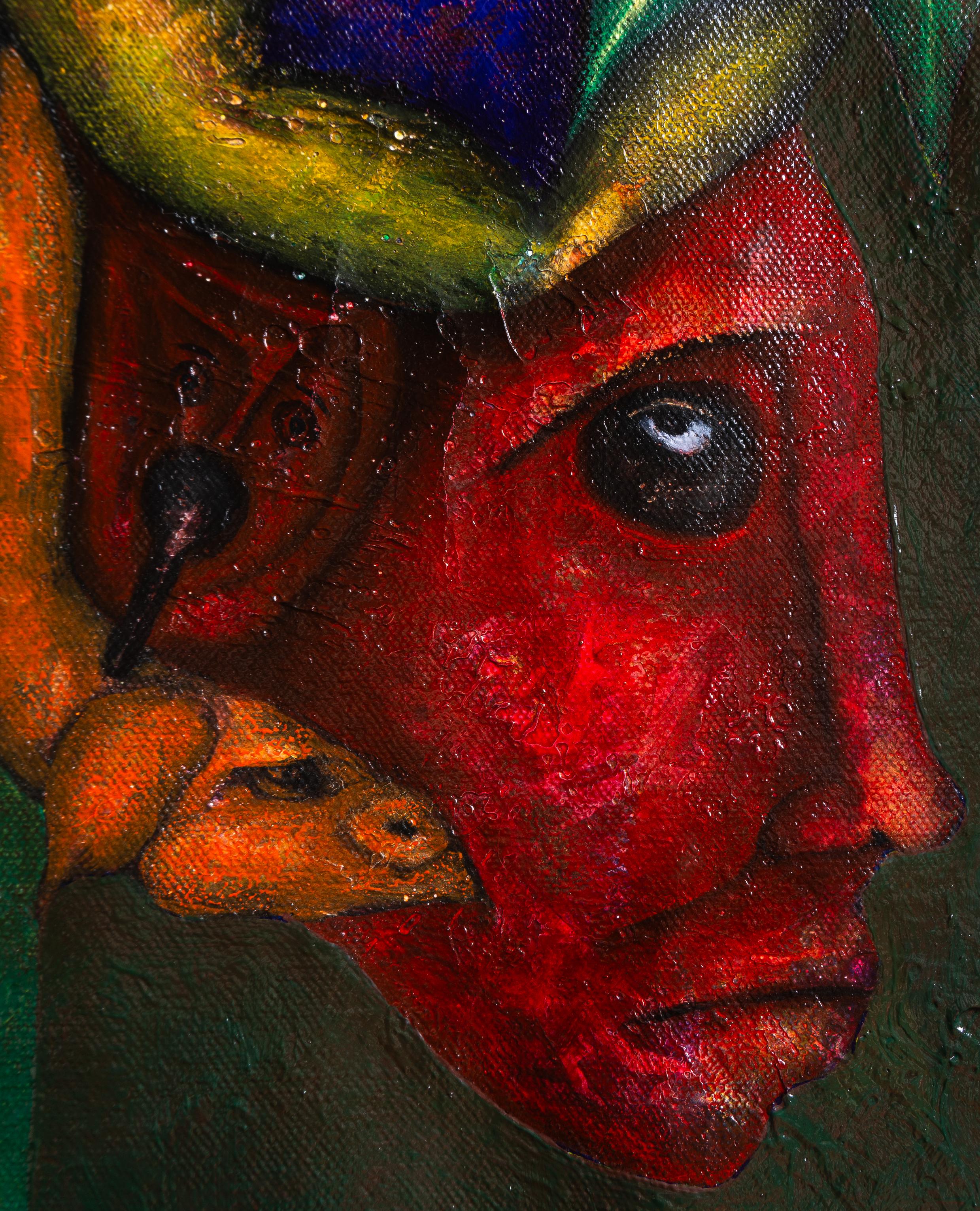 Pintura al óleo sobre lienzo. 