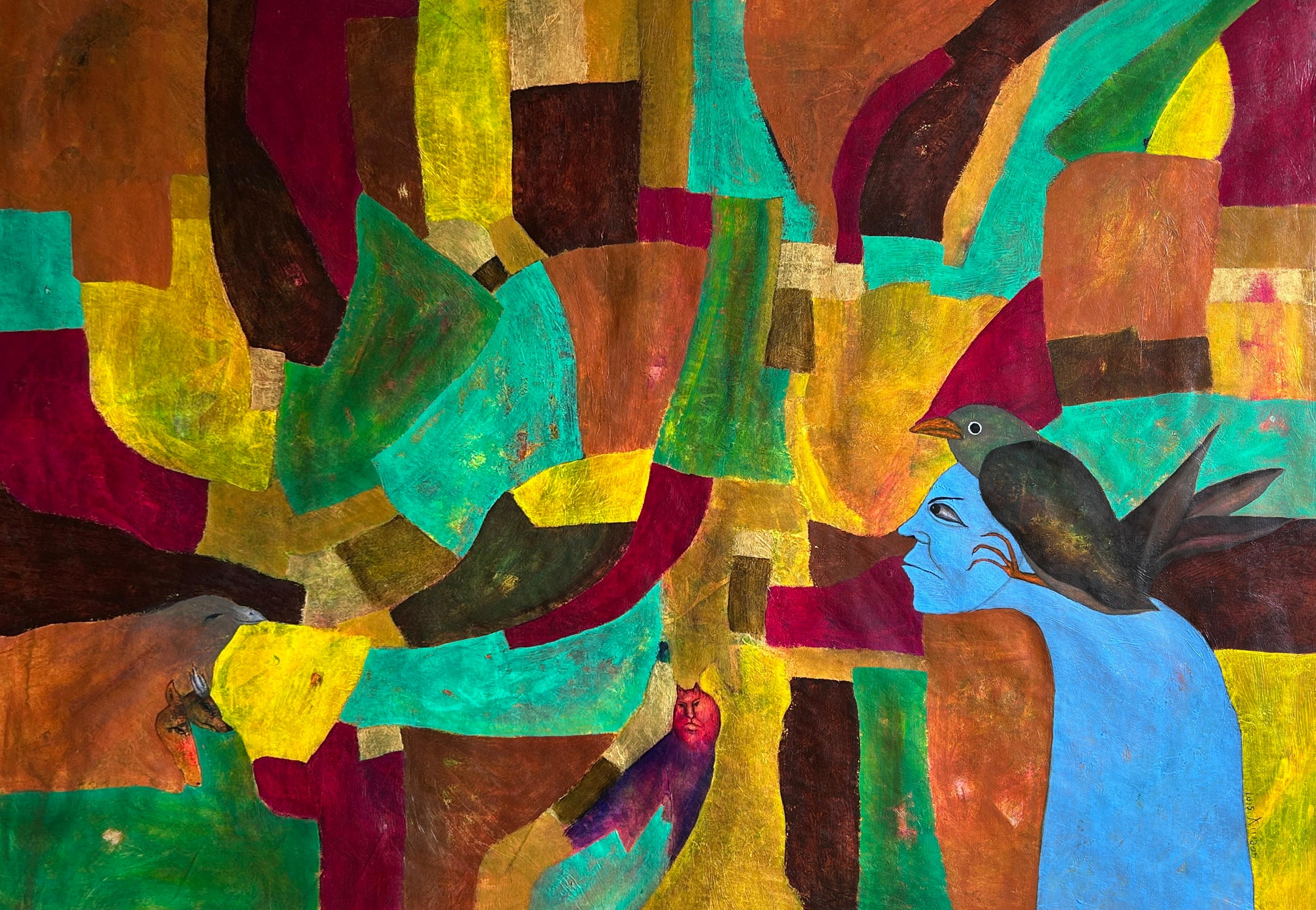 Premonition of Eternity, Abstract Oil Painting on Canvas, 80x112 cm