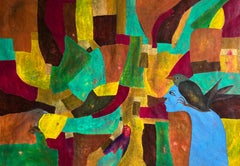 Premonition of Eternity, Abstract Oil Painting on Canvas, 80x112 cm