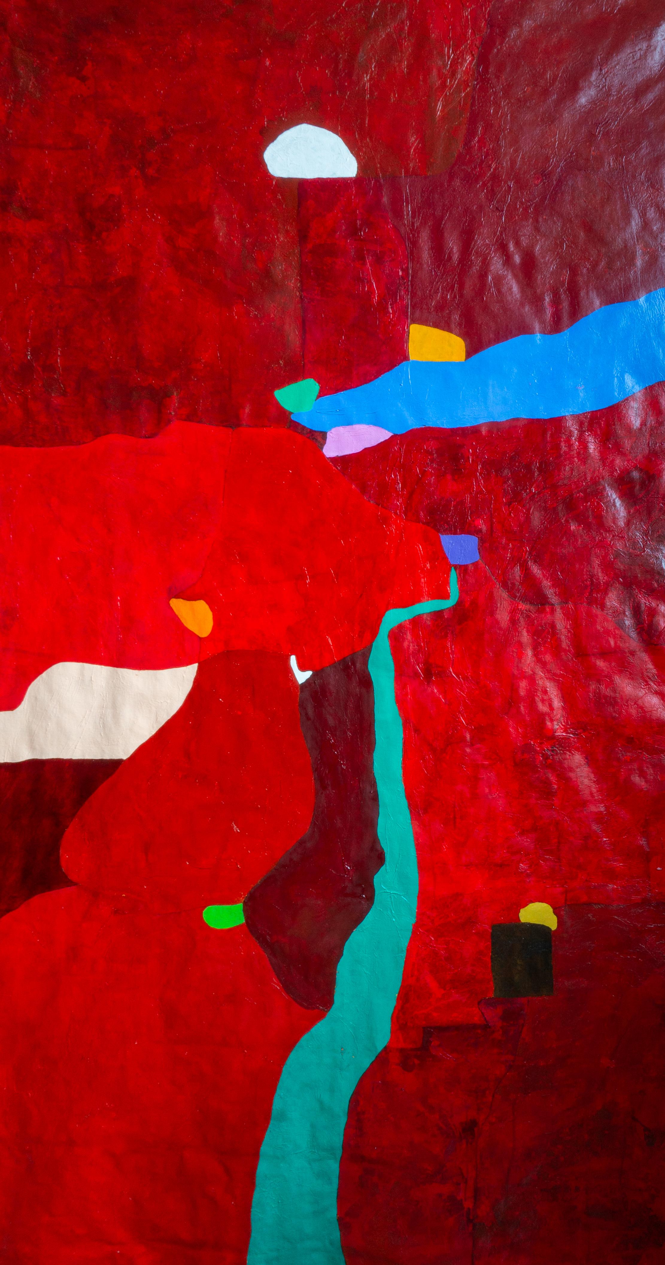 Luis Alexander Rodríguez (Ie-Xiua) Interior Painting - Red study