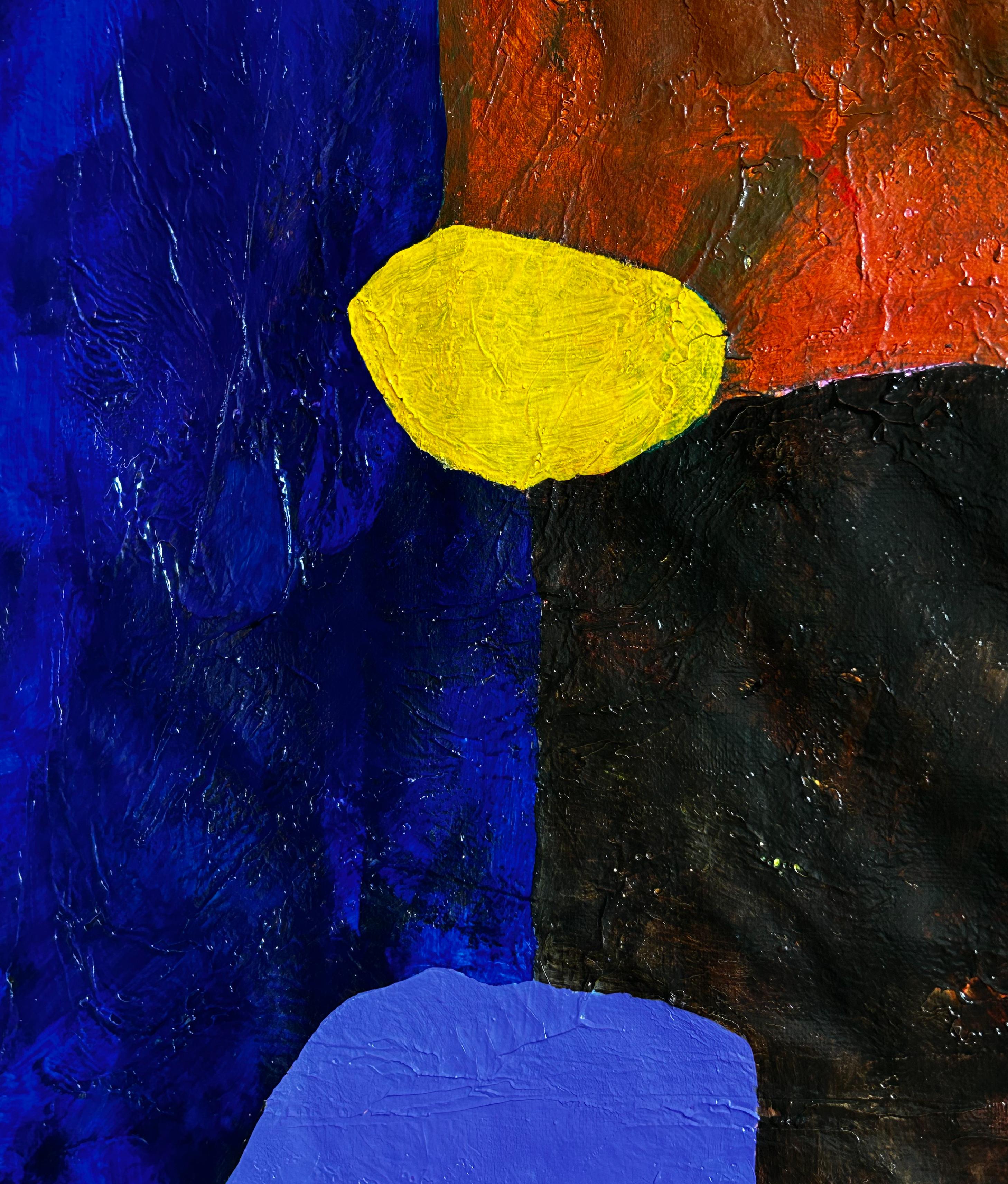 Étude n° 7 polychrome - Abstrait Painting par Luis Alexander Rodríguez (Ie-Xiua)