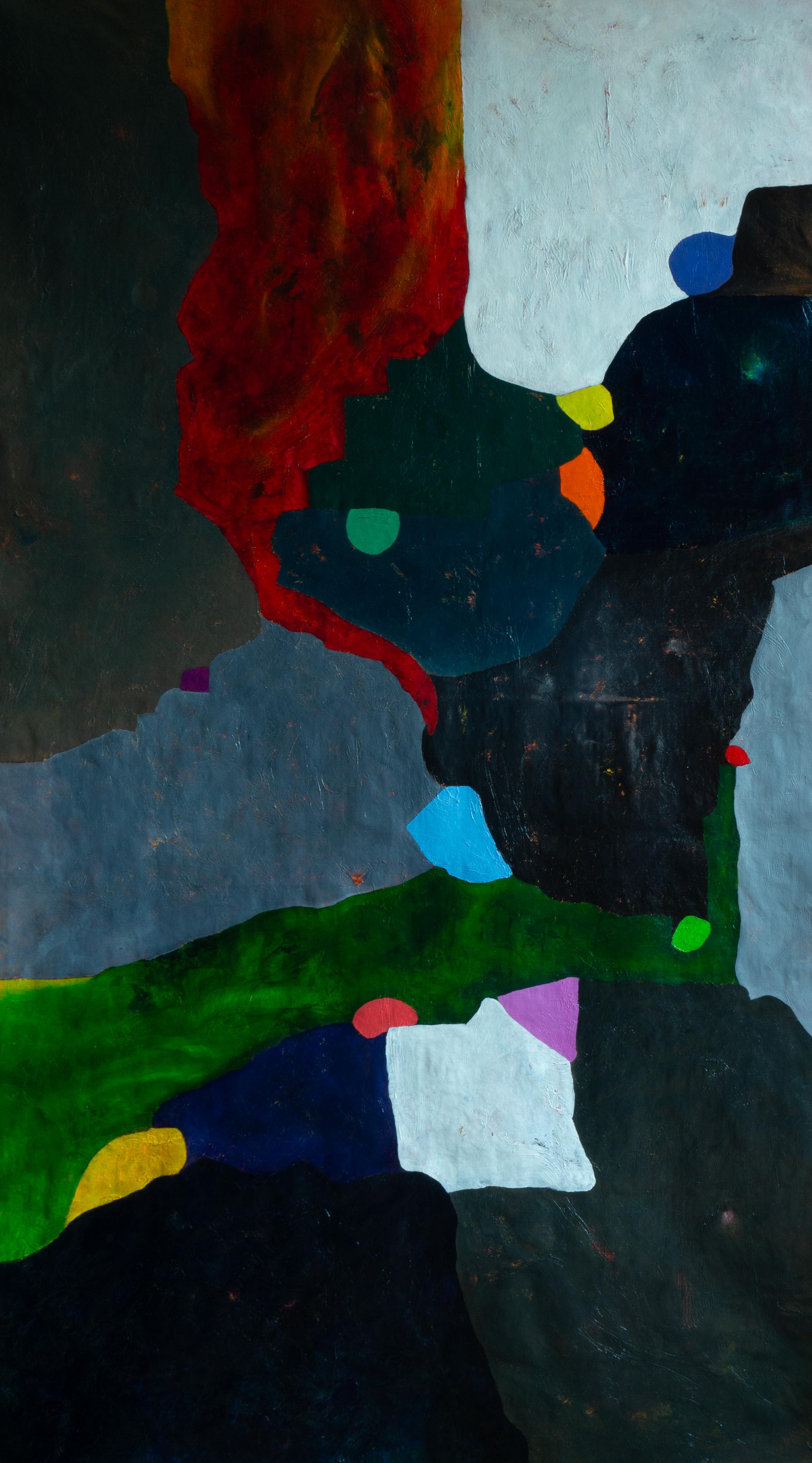 Luis Alexander Rodríguez (Ie-Xiua) Abstract Painting – Studie über chromatische Variationen in Grau