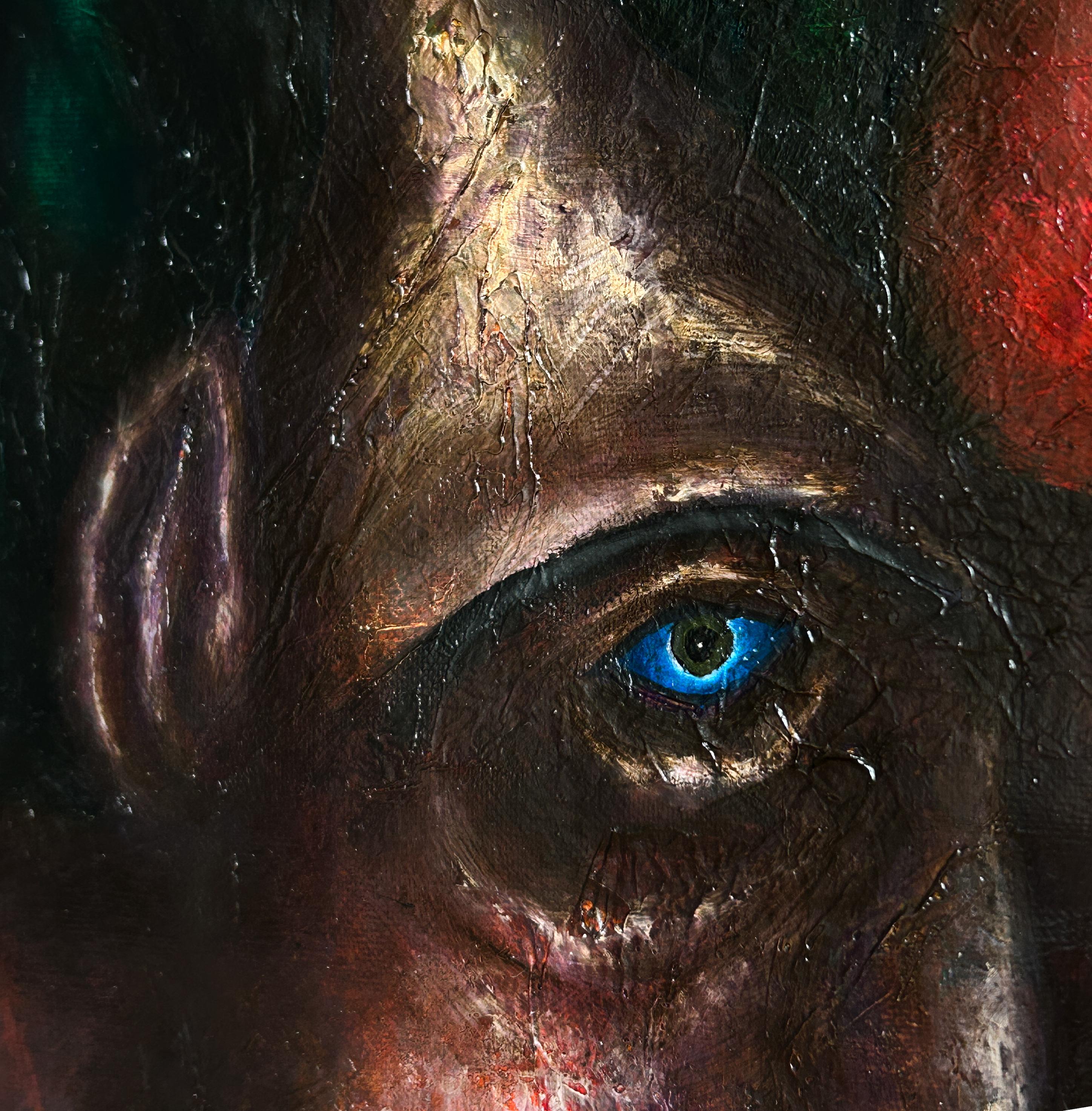 Lo splendore dimenticato. (Pittura ad olio su tela figurativa e surreale) 2