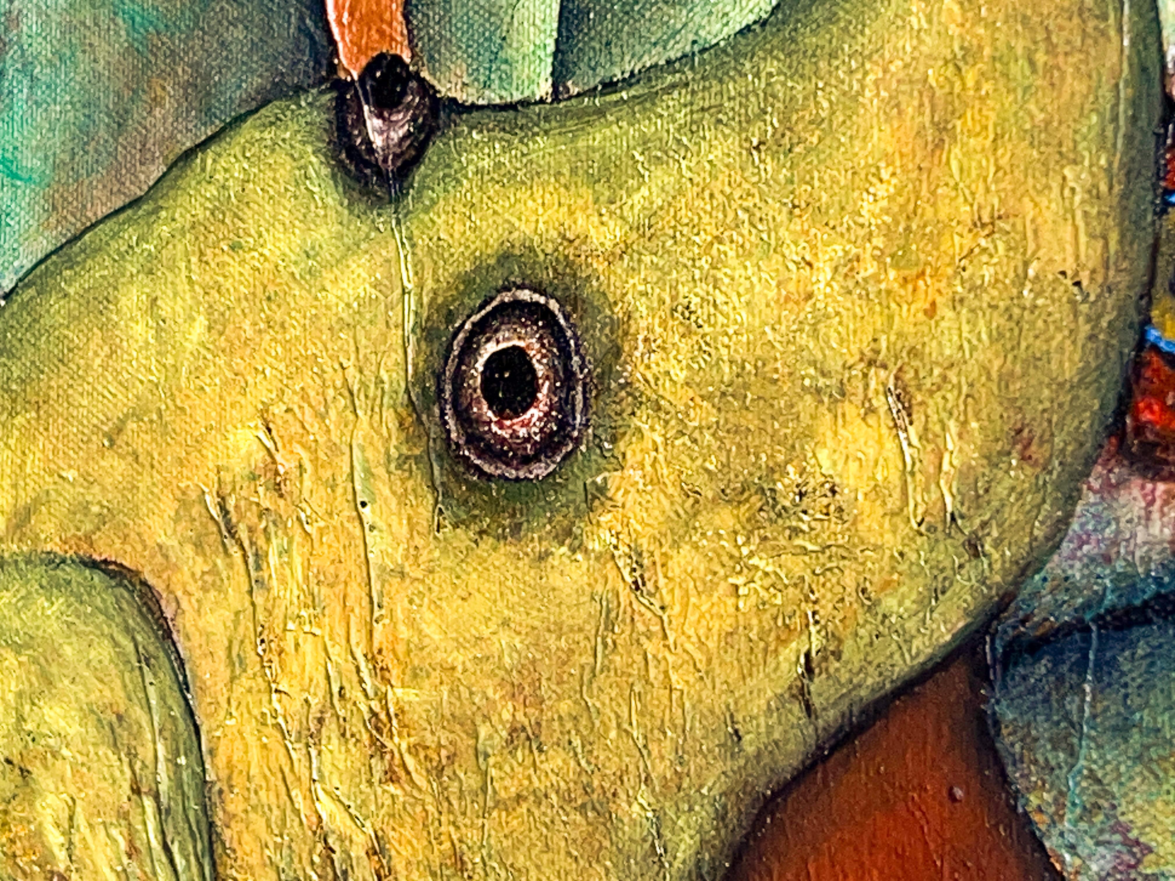 Il dimenticatoio: Pittura figurativa surreale dell'uomo insetto di Luis Xiua 5