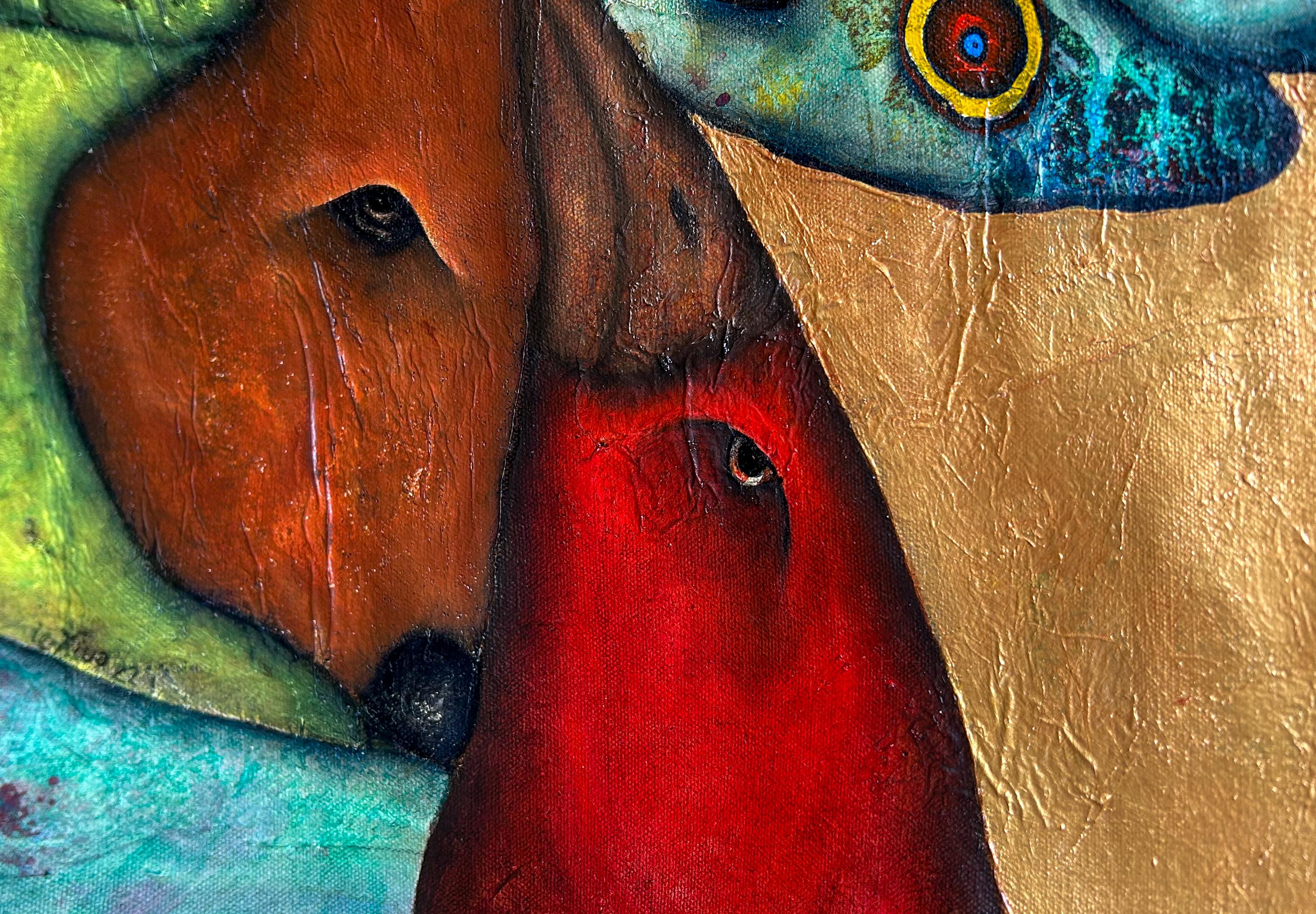 Il dimenticatoio: Pittura figurativa surreale dell'uomo insetto di Luis Xiua 1