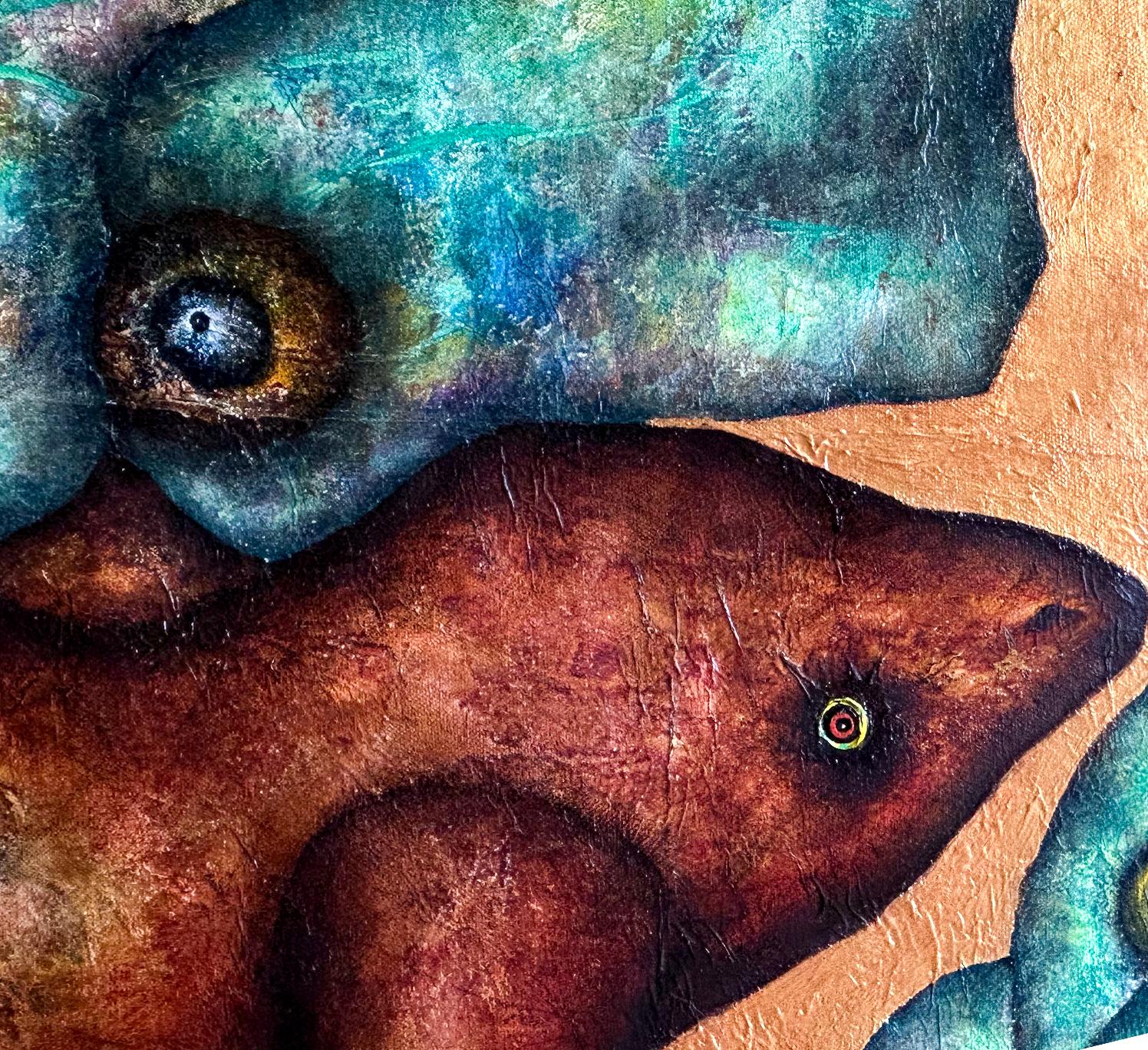 Il dimenticatoio: Pittura figurativa surreale dell'uomo insetto di Luis Xiua 2