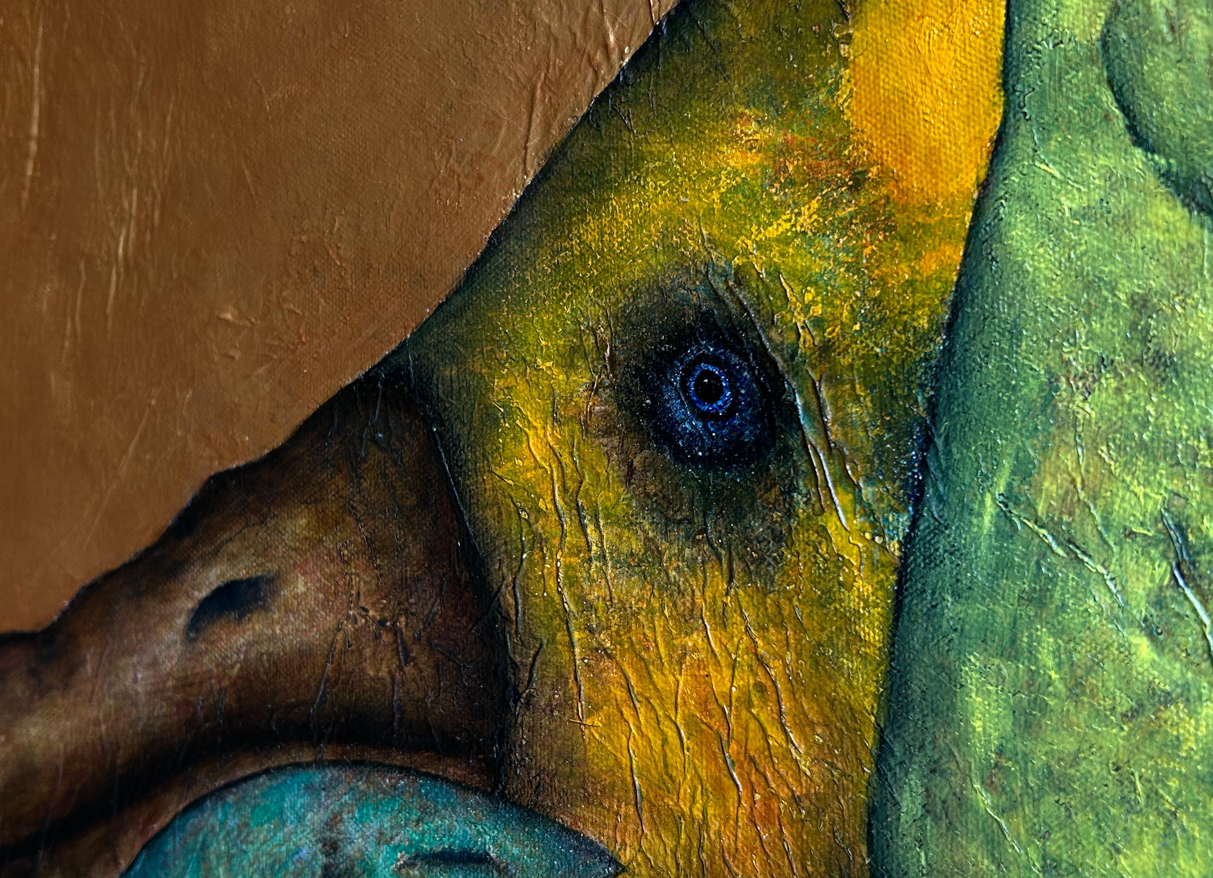 Il dimenticatoio: Pittura figurativa surreale dell'uomo insetto di Luis Xiua 4