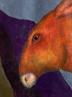 La sacralidad de lo invisible, pintura figurativa al óleo sobre lienzo