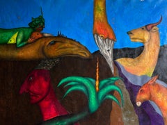 La sacralidad de lo invisible, pintura figurativa al óleo sobre lienzo