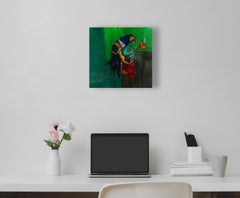 Lebendige Lufttiere: Figurative Ölmalerei auf Leinwand