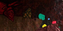 Finestra - Pittura a olio su tela con animali