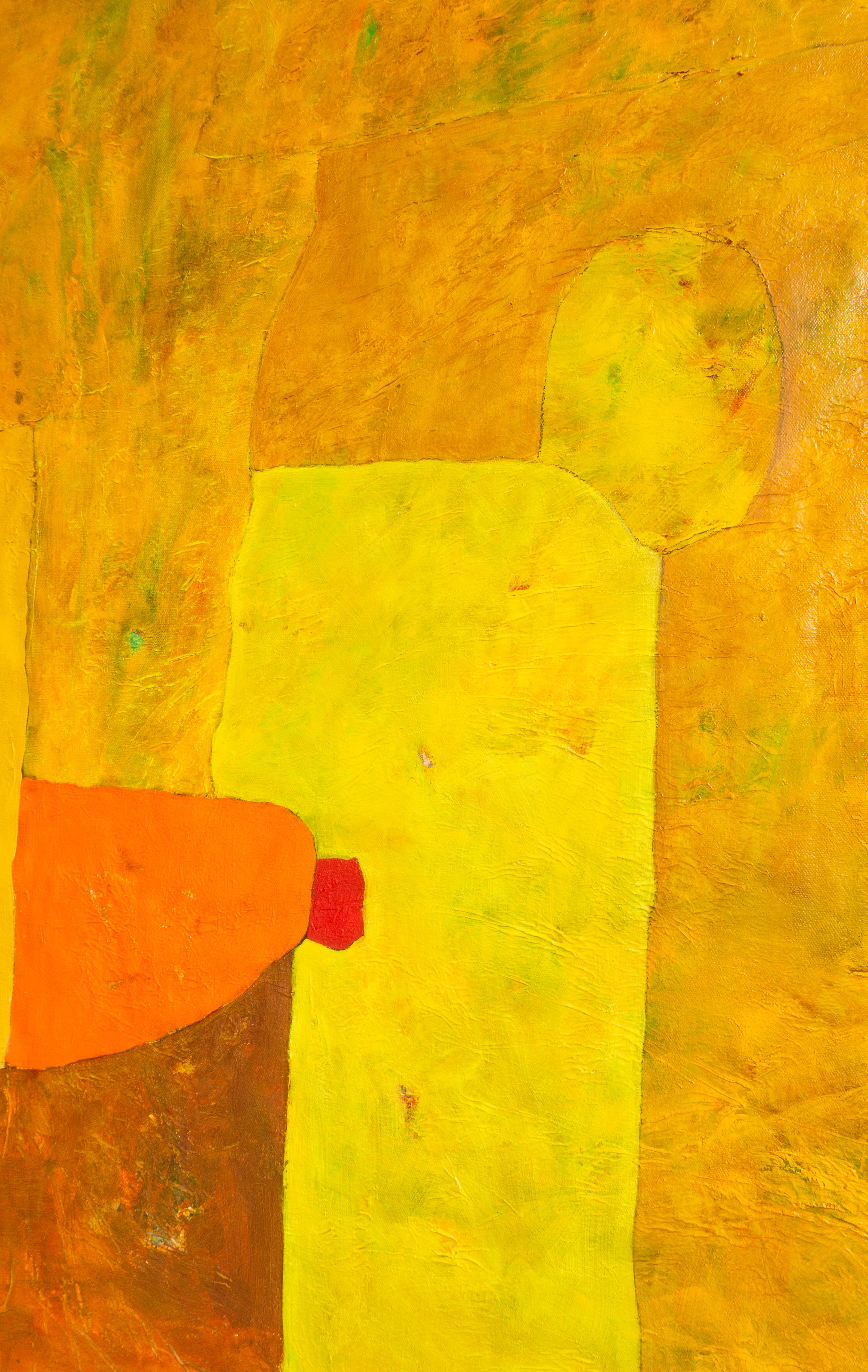 Yellow study - Abstract Painting by Luis Alexander Rodríguez (Ie-Xiua)