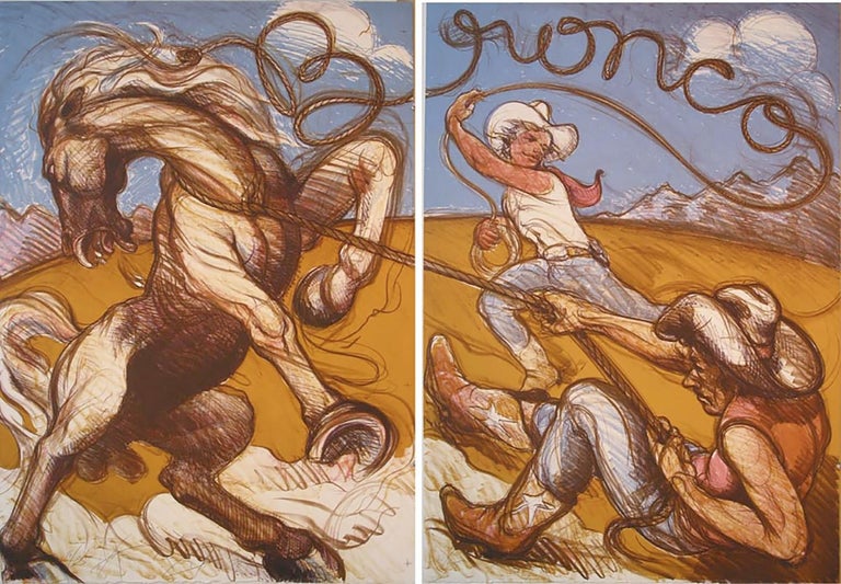 <i>Bronco</I>, 1978, by Luis Alfonso Jiménez, offered by Collier Gallery