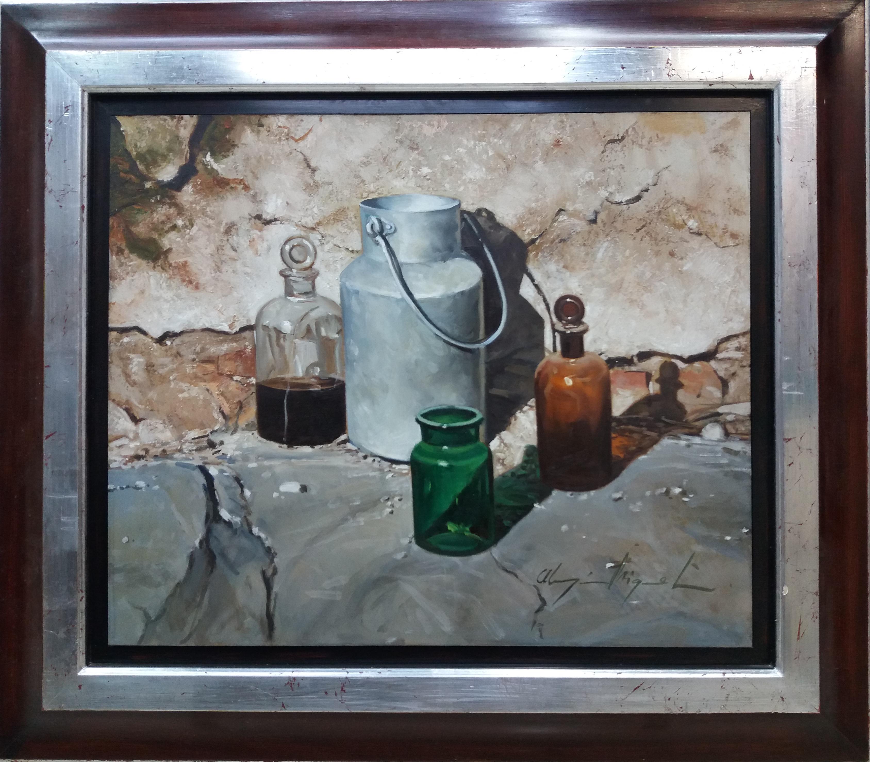 Luis Almazan Miquel Still-Life Painting - Almazan 11 Realistic Still-Life Acrylic Painting