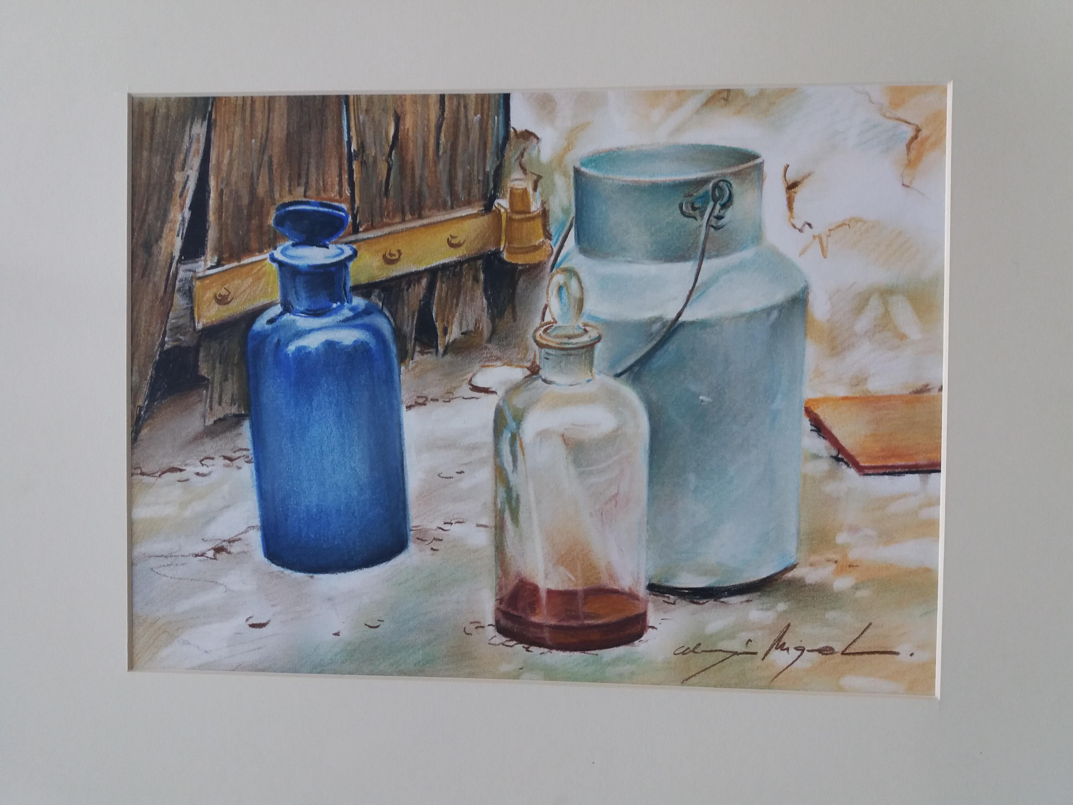 Almazan   Pittura realistica ad acquerello di una natura morta - Painting Realismo di Luis Almazan Miquel