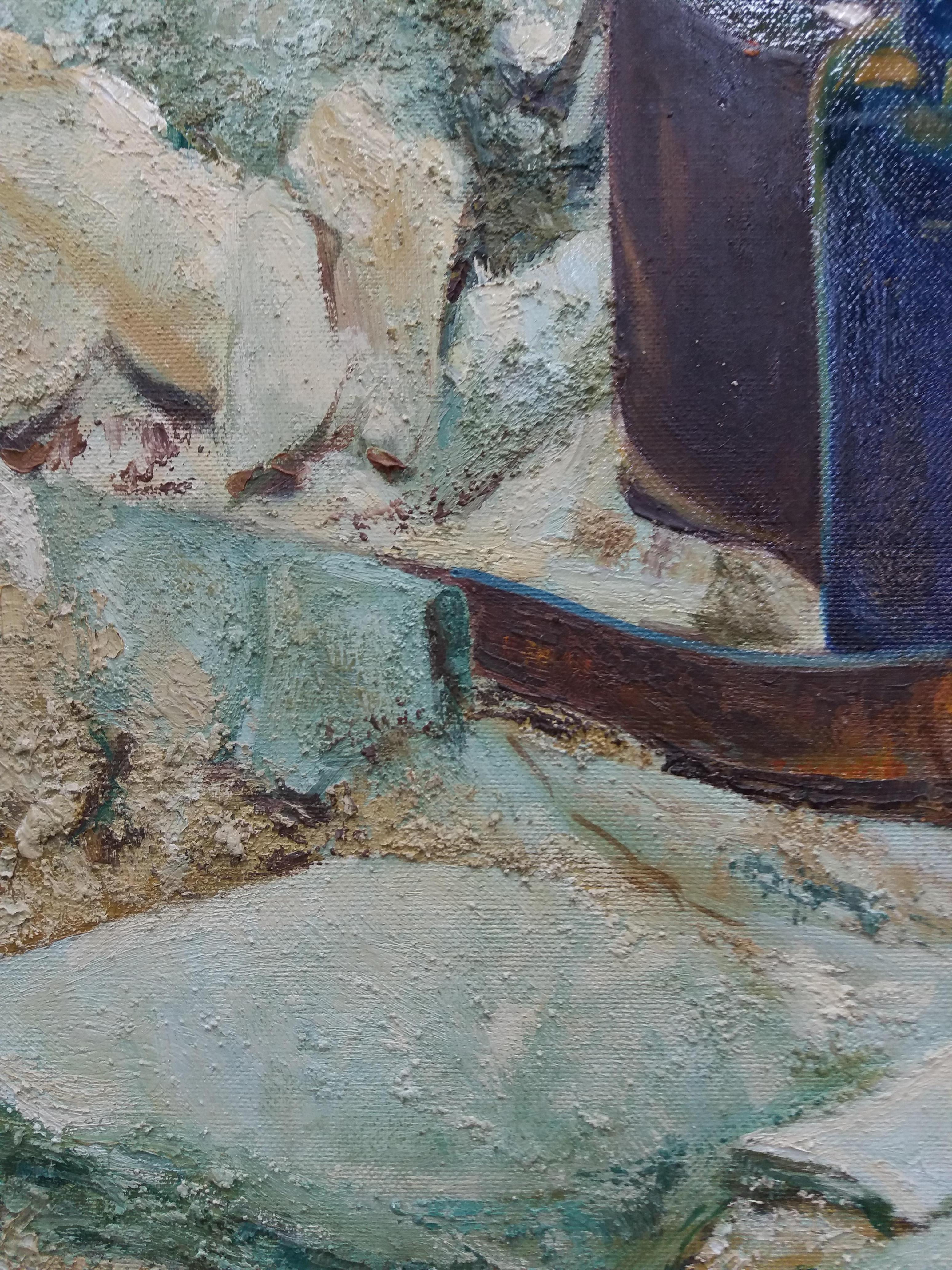 Almazan  Realistic Still Life Acrylic Painting For Sale 2