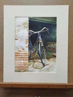 Almazan Fahrrad Stilleben Acrylgemälde