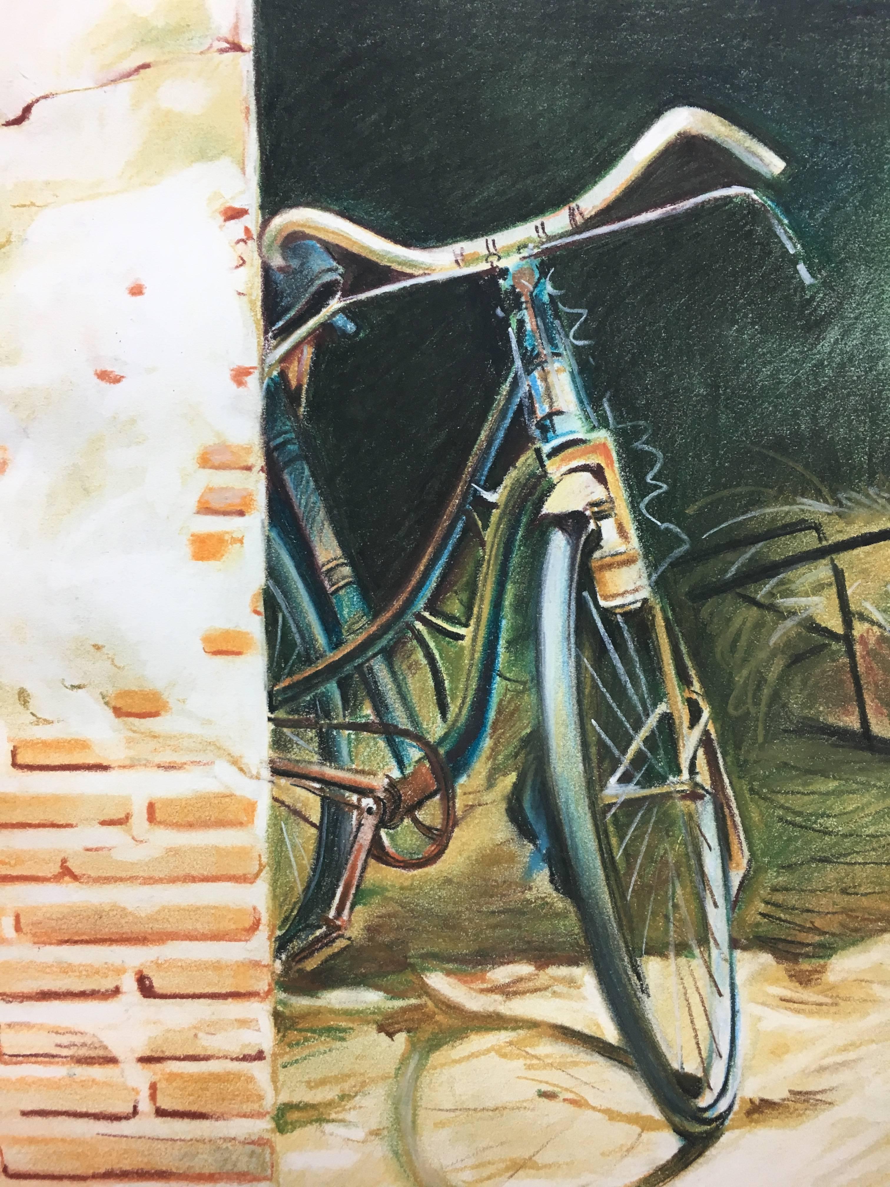 Almazan  Pittura acrilica Still-Life di biciclette - Painting Contemporaneo di Luis Almazan Miquel