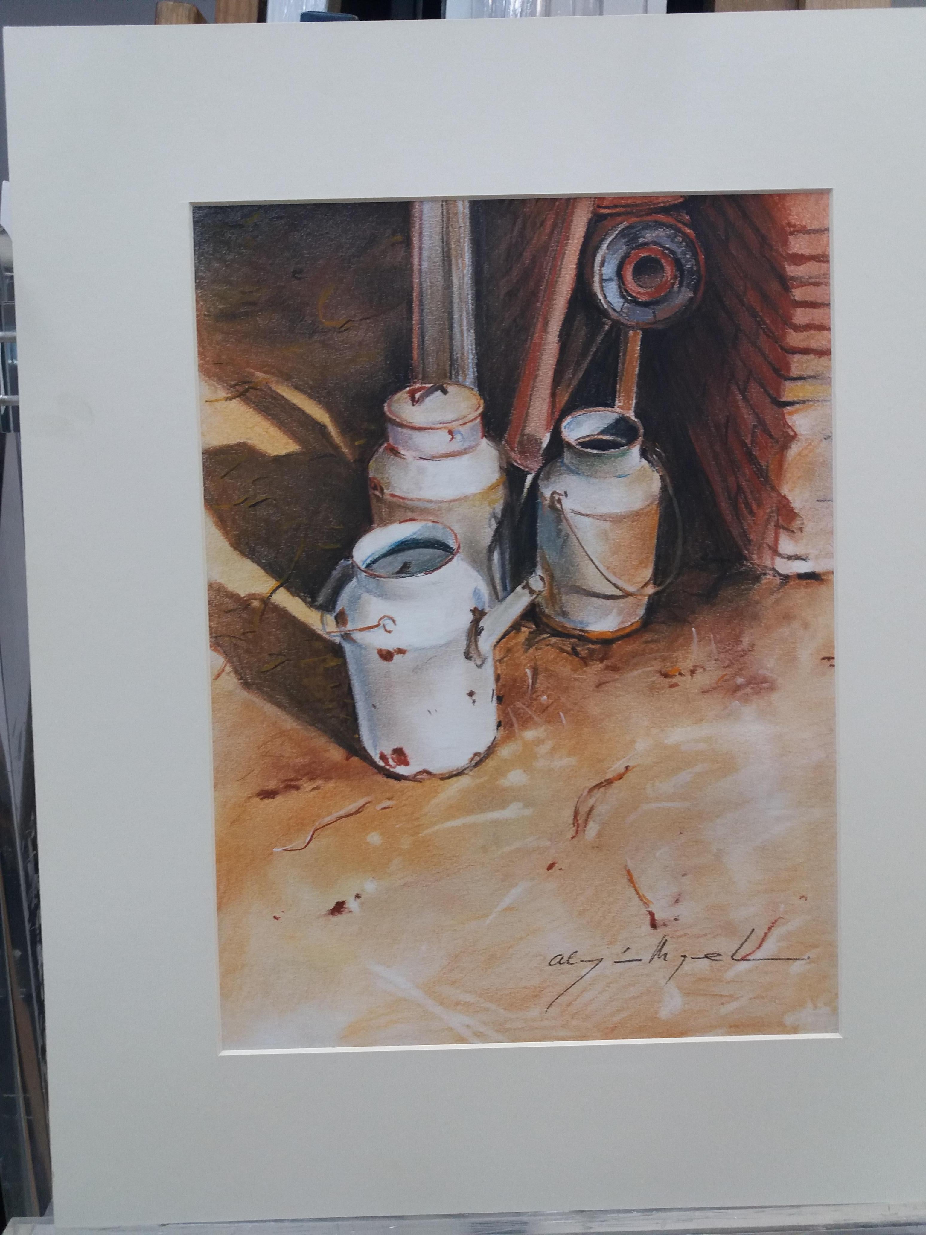 Almazan  Pittura acrilica di natura morta realistica - Painting Contemporaneo di Luis Almazan Miquel
