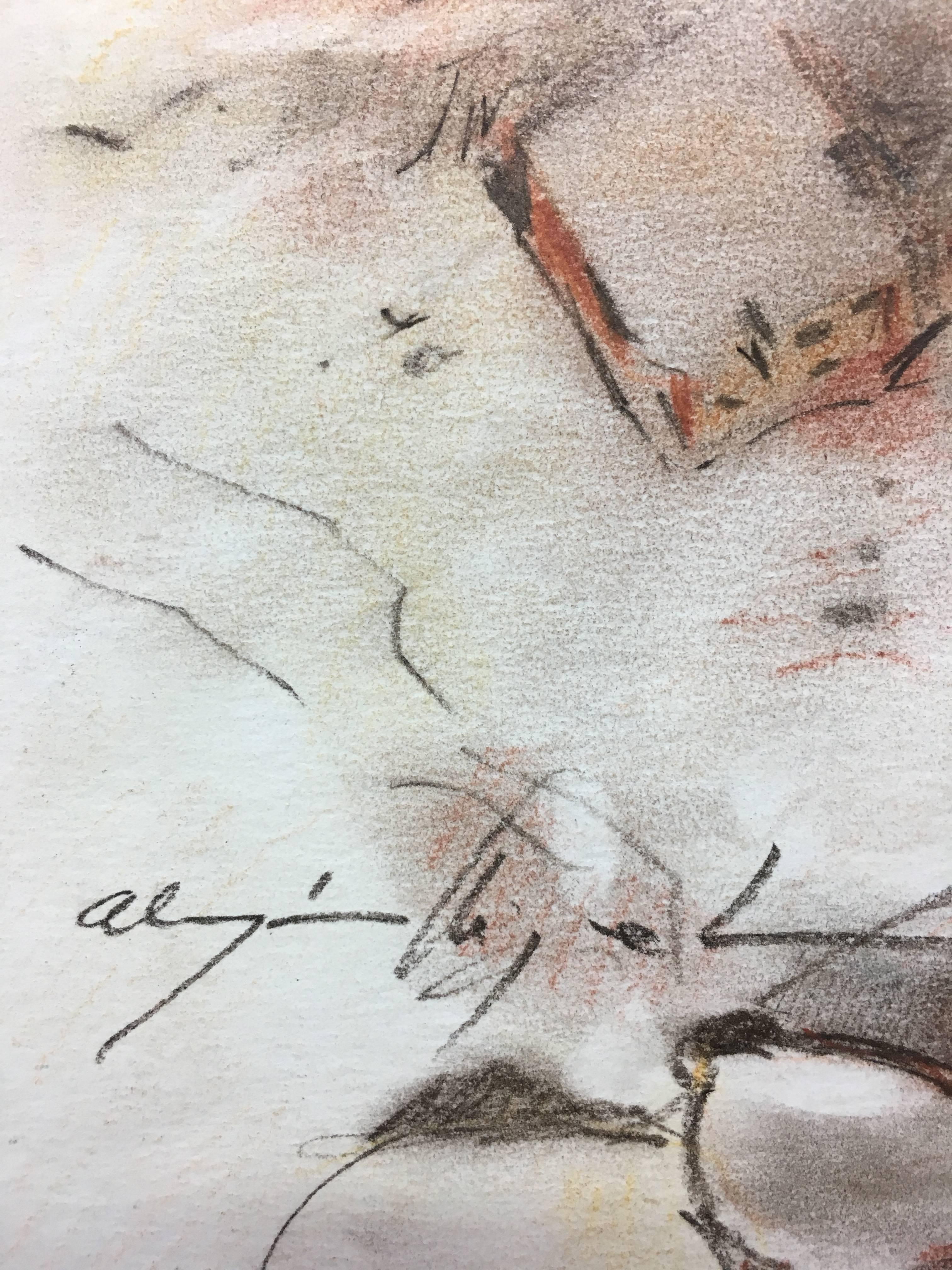 Almazan  Realismus-Stillleben, Acrylgemälde (Schwarz), Figurative Painting, von Luis Almazan Miquel