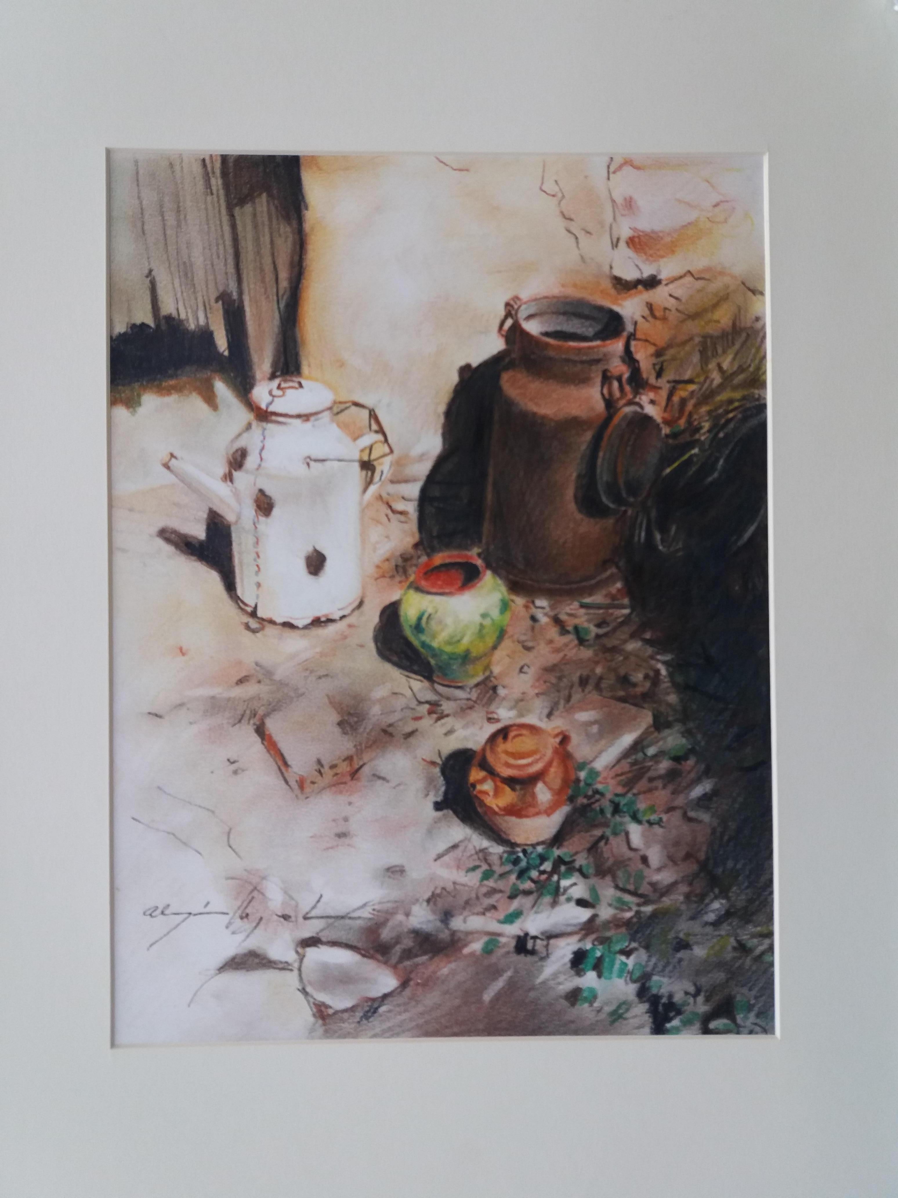 Almazan Miquel Naturaleza muerta realista Pintura acrílica . 
 ALMAZAN MIQUEL fue un artista centrado en el arte del realismo. Sus obras estructuradas sobre su gran maestría en el dibujo, son románticas y nos trasladan a épocas pasadas...
Hermosas