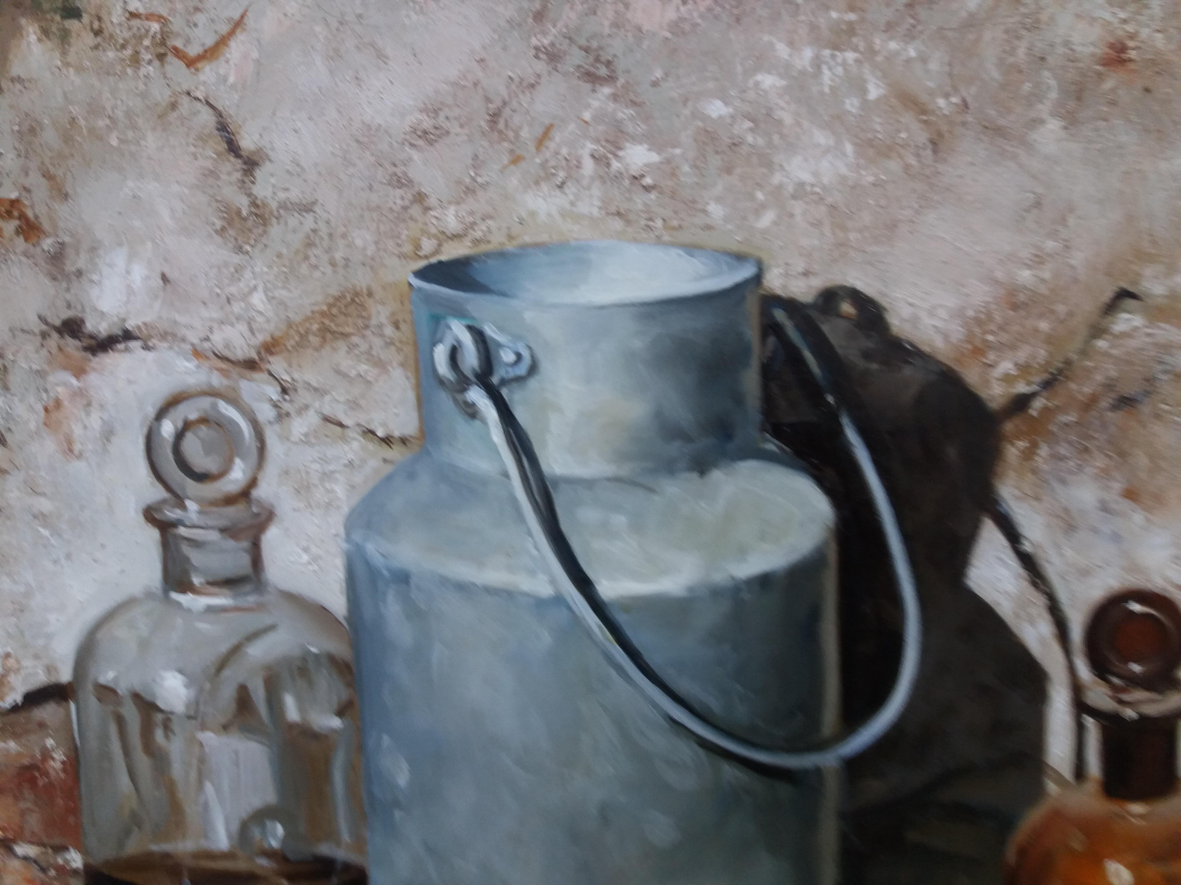 Almazan  Realistic Still-Life Acrylic Painting For Sale 4