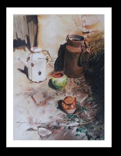 Almazan Realismus-Stillleben, Acrylgemälde