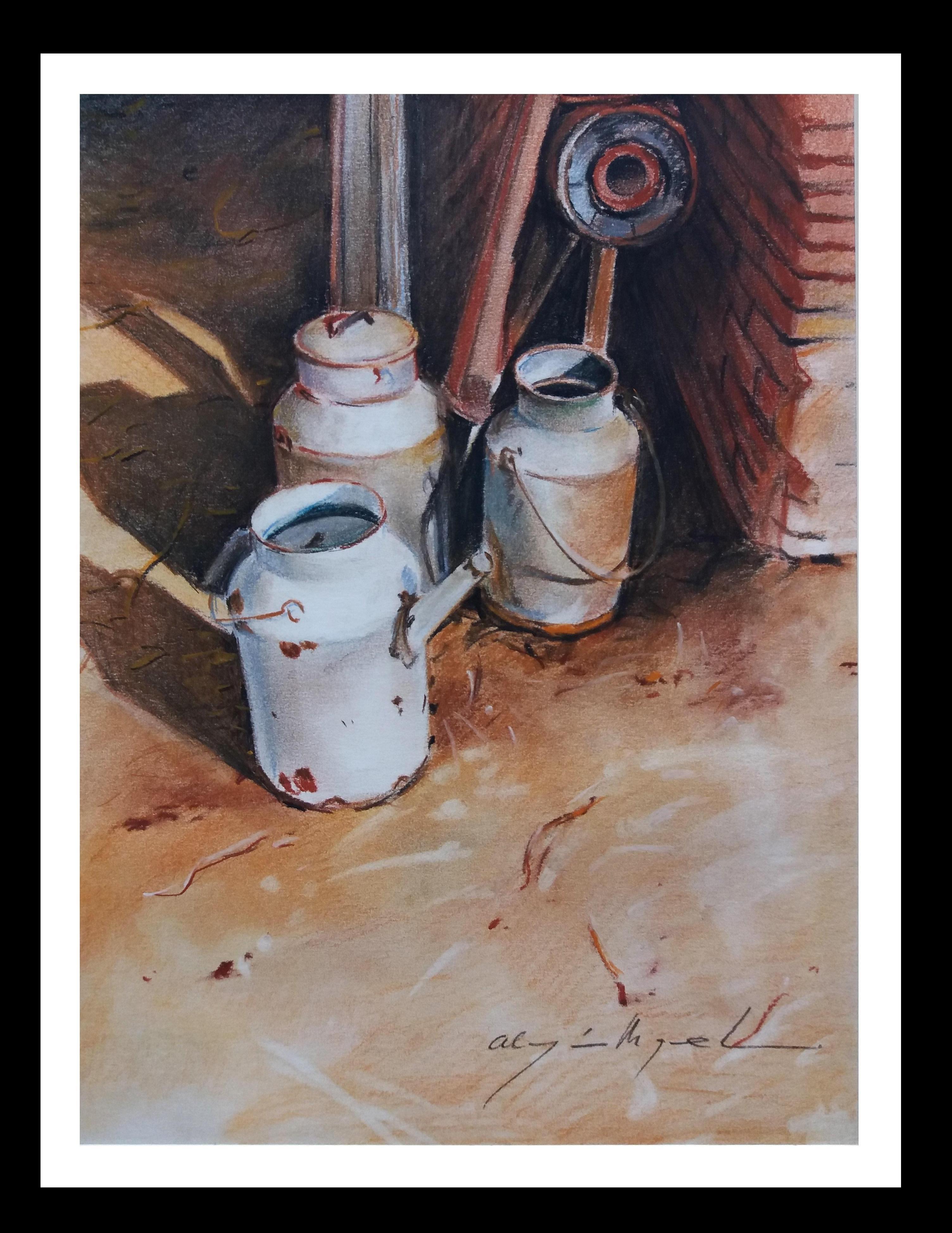 Still-Life Painting di Luis Almazan Miquel - Almazan  Pittura acrilica di natura morta realistica