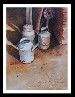 Vintage Almazan  Realistic Still Life Acrylic Painting