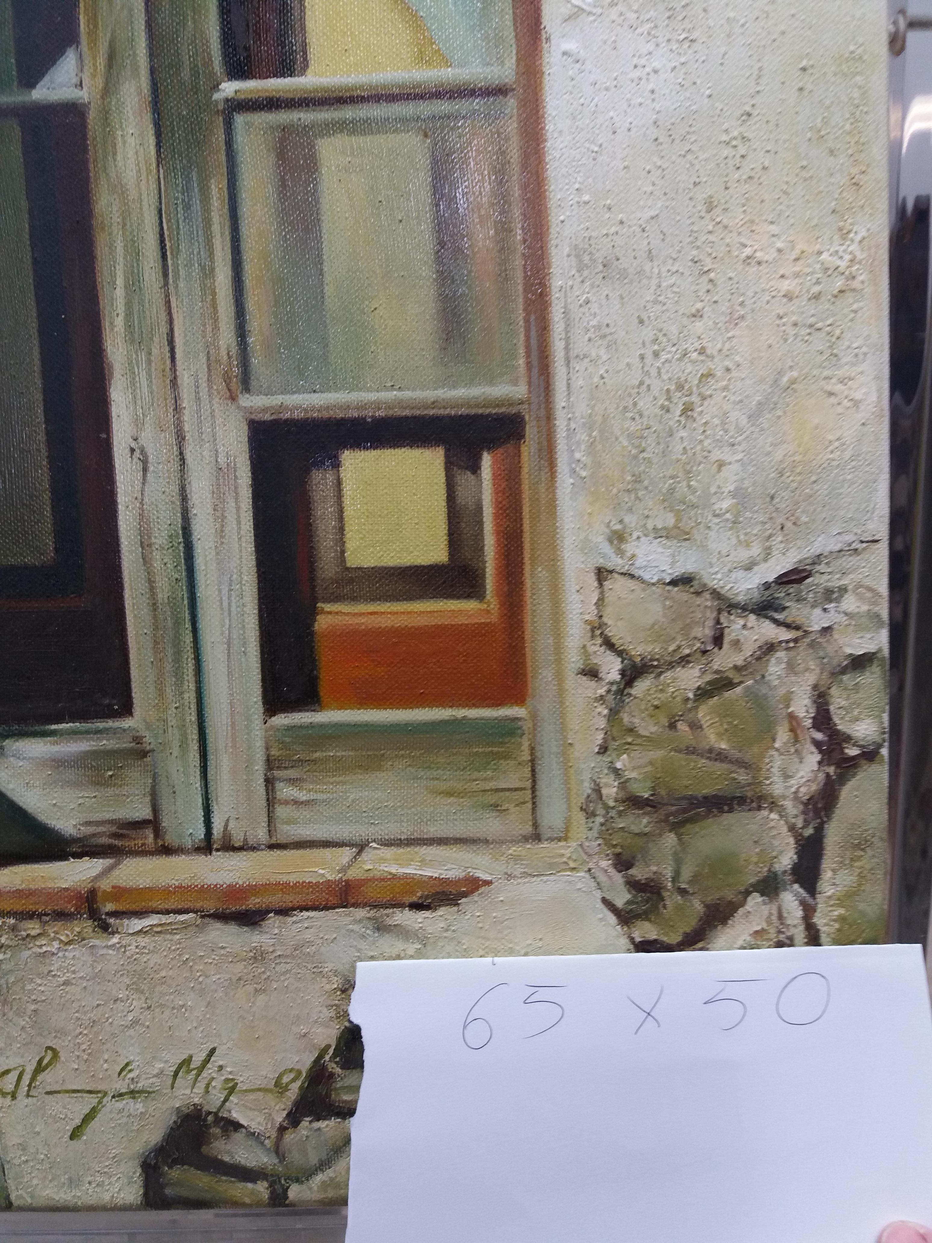 Almazan Realistisch  Fensterfront Acryl-Fassade. Tür im Angebot 2