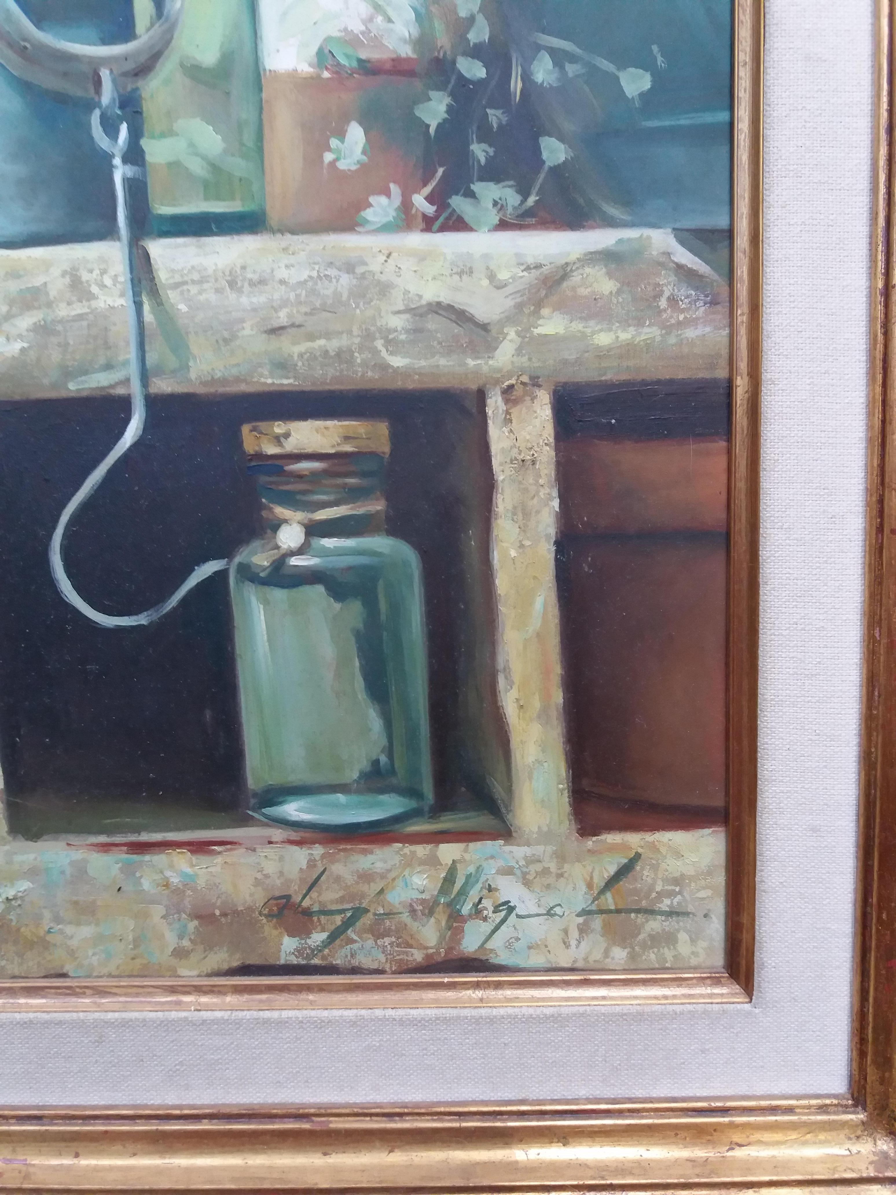 Almazán  Naturaleza Muerta Pintura Acrílica en venta 2