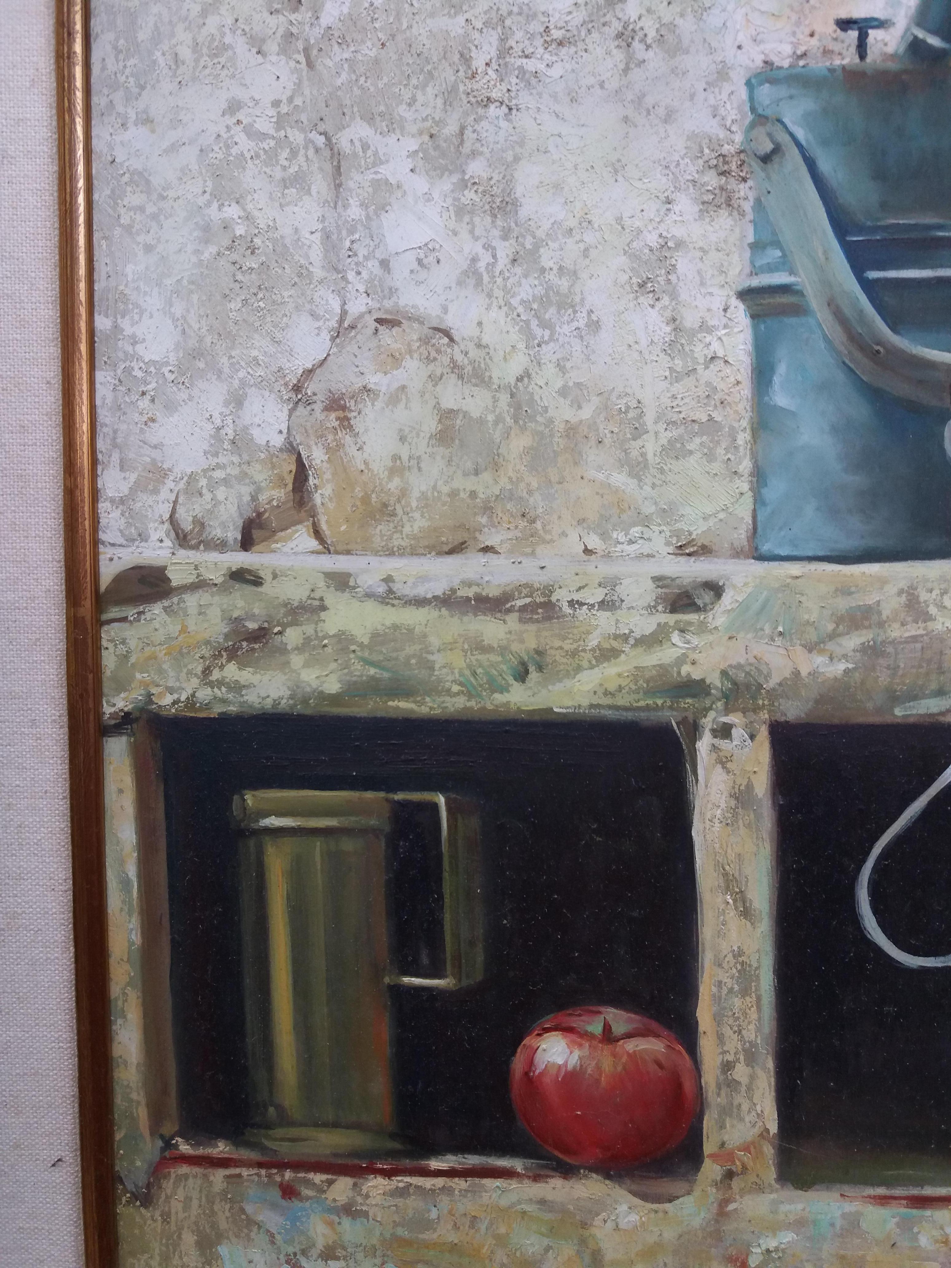 Almazán  Naturaleza Muerta Pintura Acrílica en venta 3